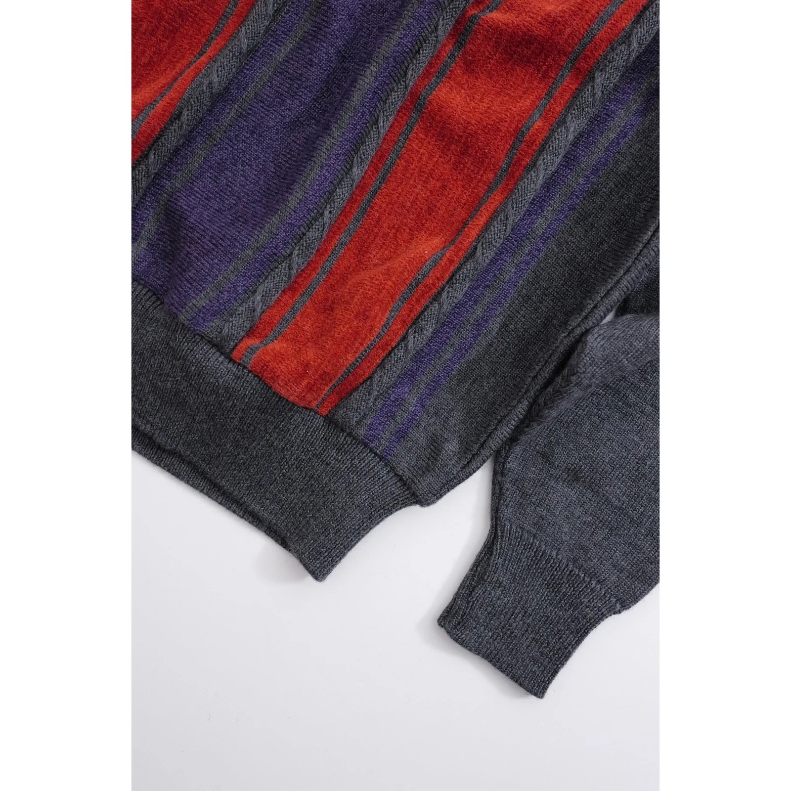 JUNKO KOSHINO Pull en laine Gris vintage, passéist — photo 12