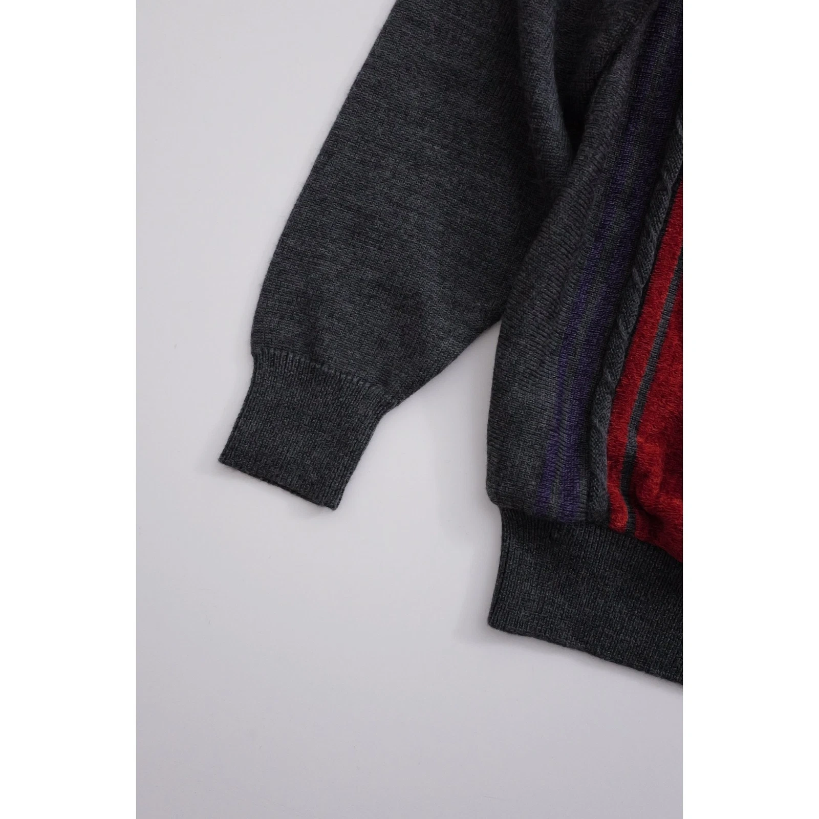 JUNKO KOSHINO Pull en laine Gris vintage, passéist — photo 4