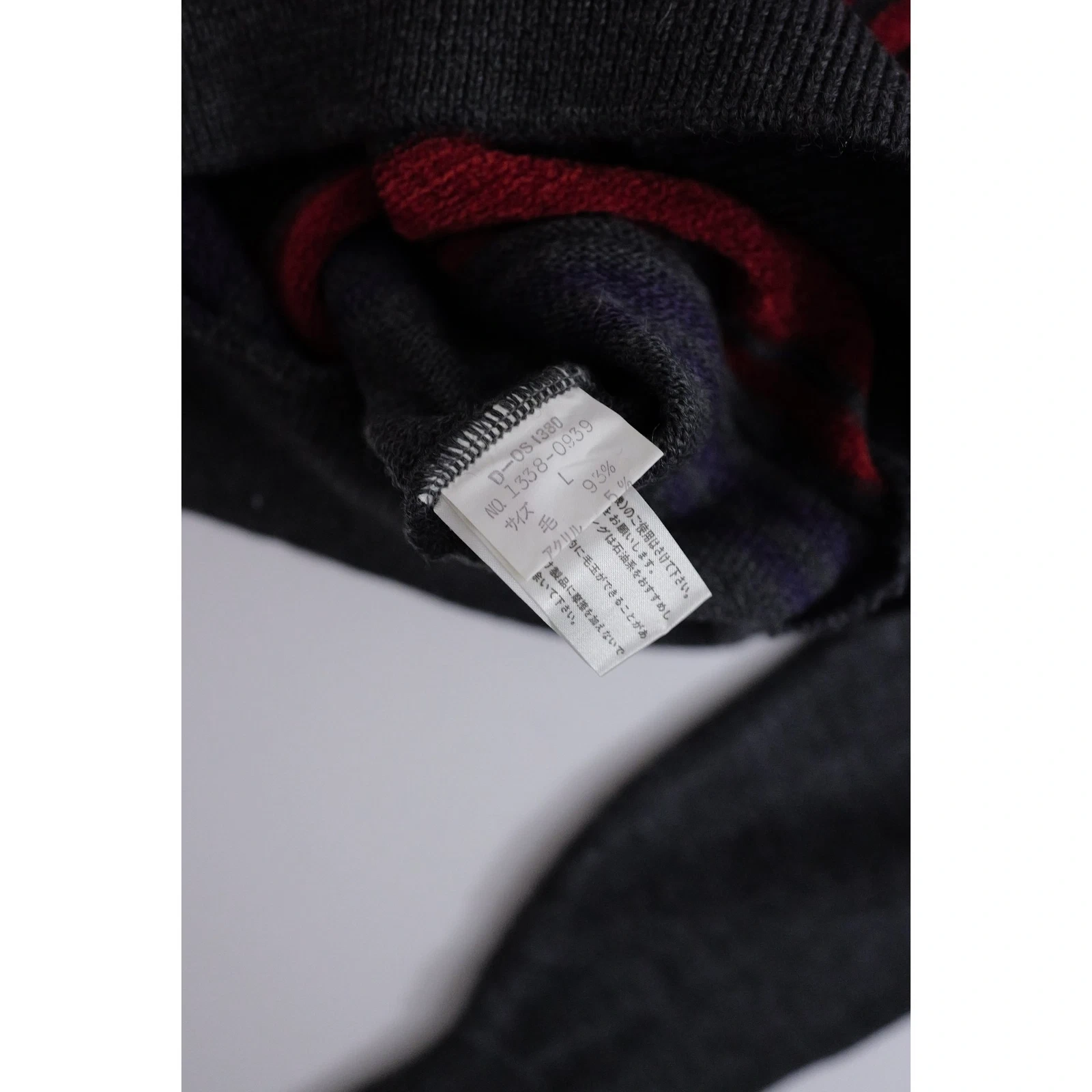JUNKO KOSHINO Pull en laine Gris vintage, passéist — photo 9