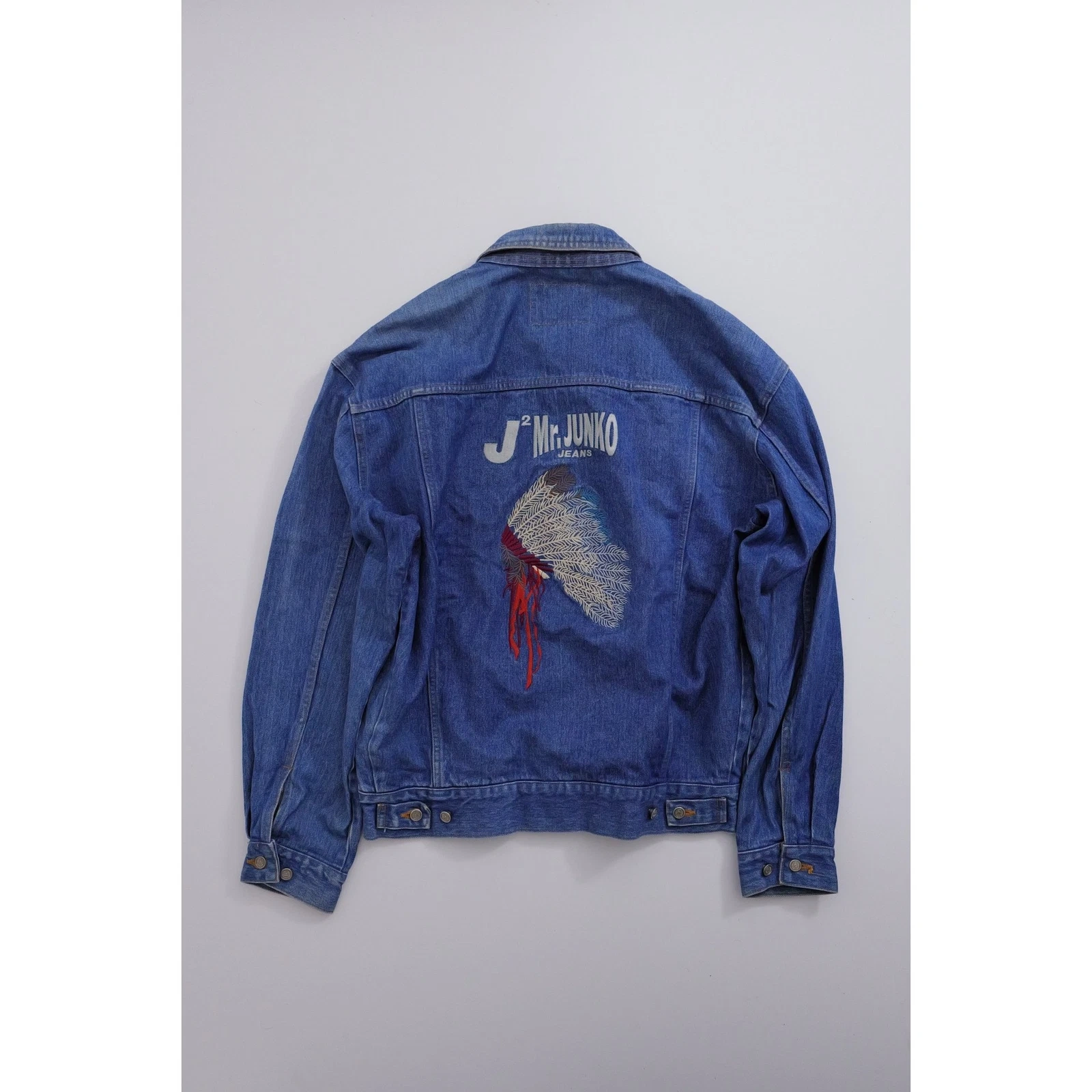 JUNKO KOSHINO Blouson Bleu vintage, passéist — photo 2
