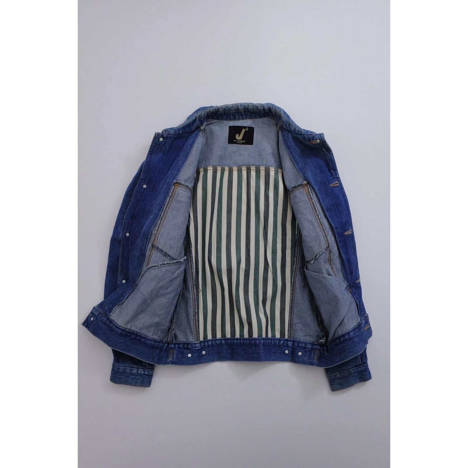 JUNKO KOSHINO Blouson Bleu vintage, passéist — photo 11