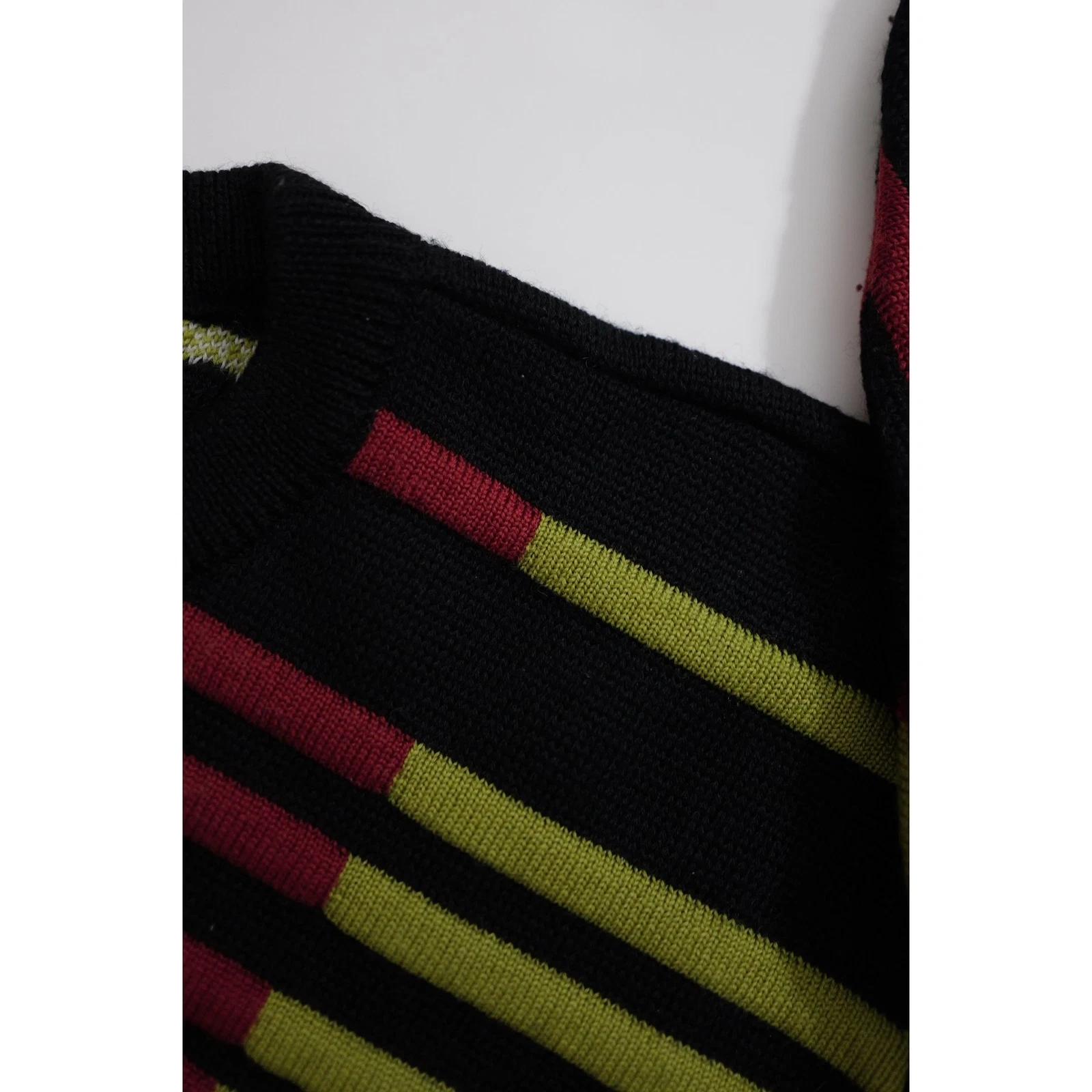JUNKO KOSHINO Pull en laine Multicolore vintage, passéist — photo 5