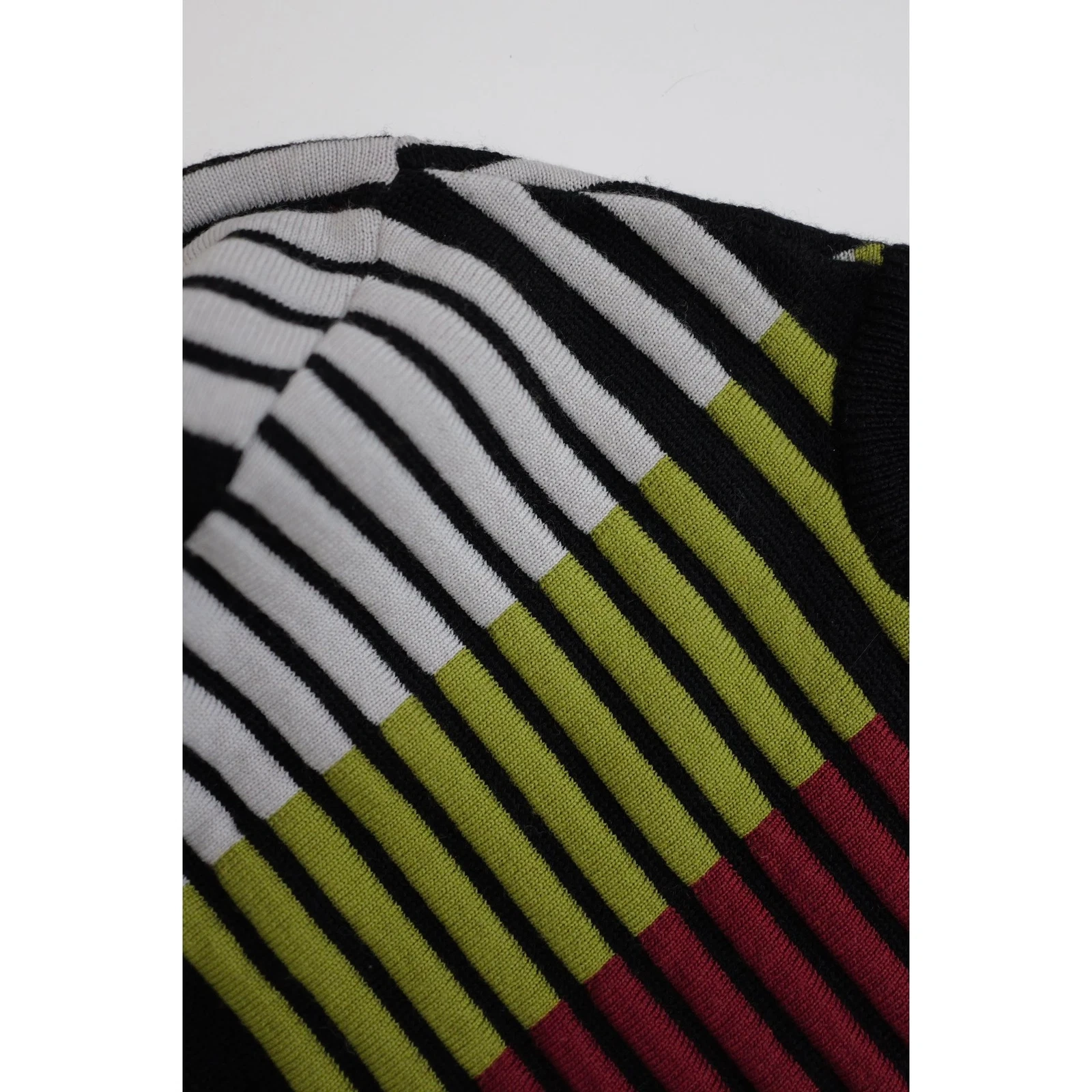 JUNKO KOSHINO Pull en laine Multicolore vintage, passéist — photo 6