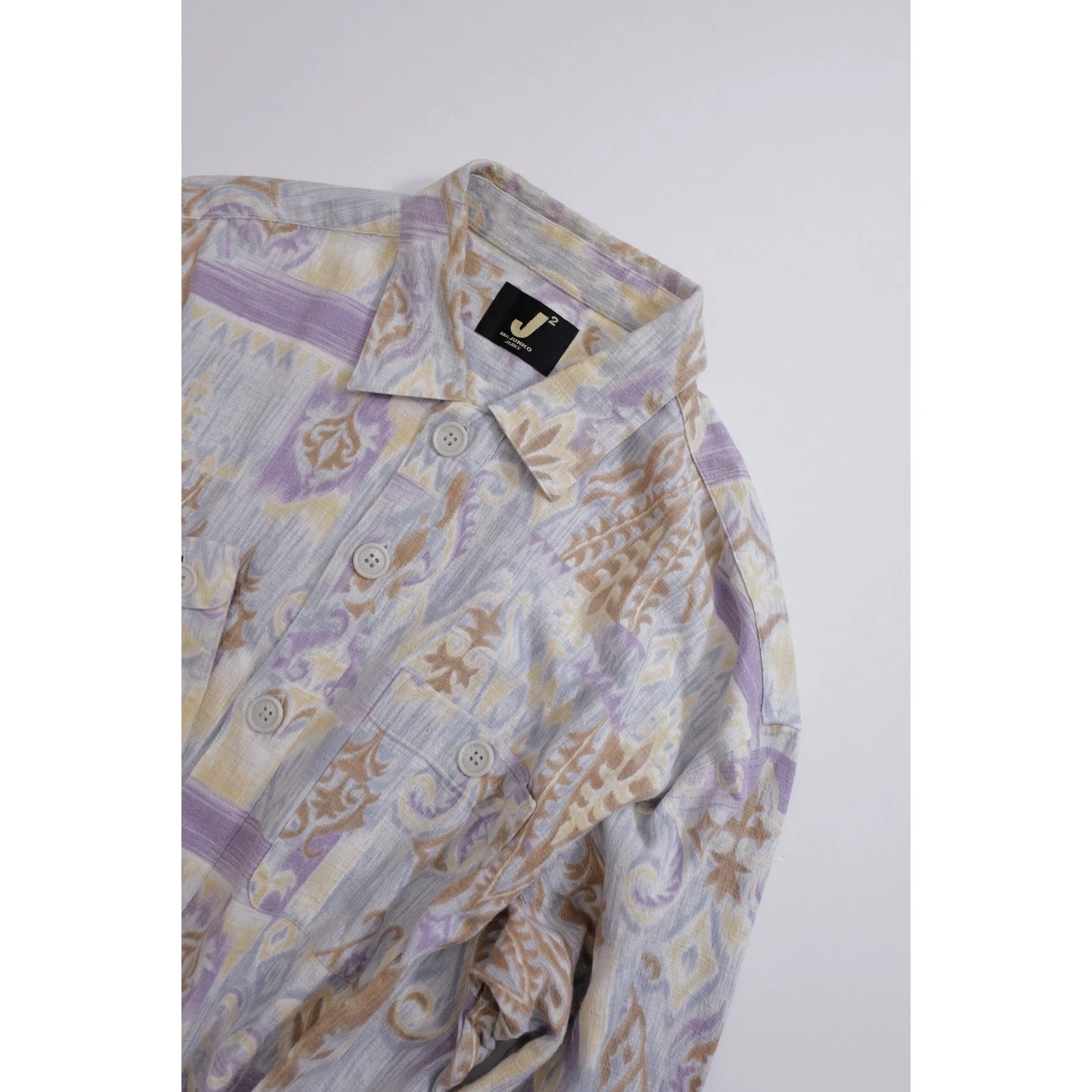 JUNKO KOSHINO Chemise Multicolore vintage, passéist — photo 2