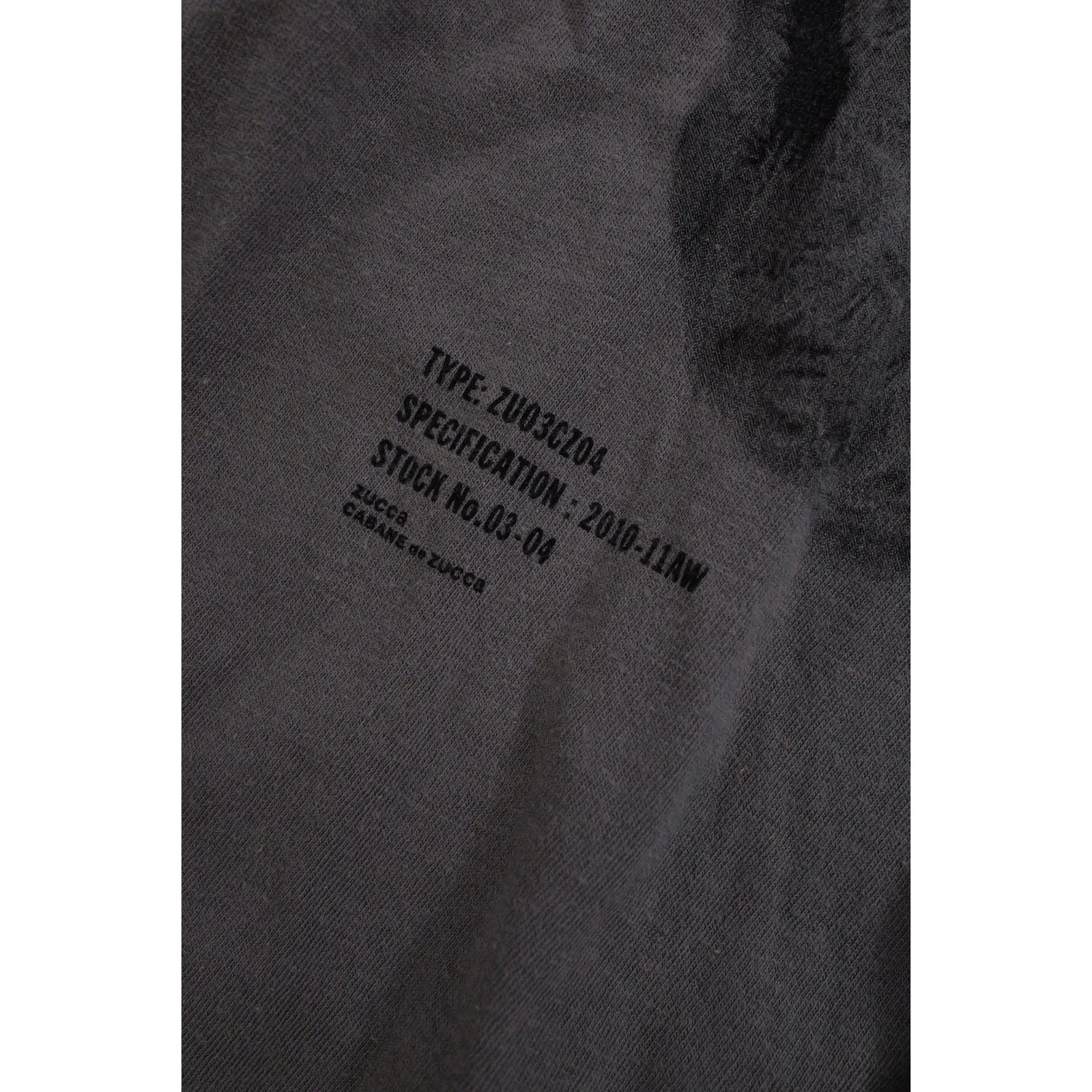 ZUCCA Tee shirt Gris vintage, passéist — photo 6
