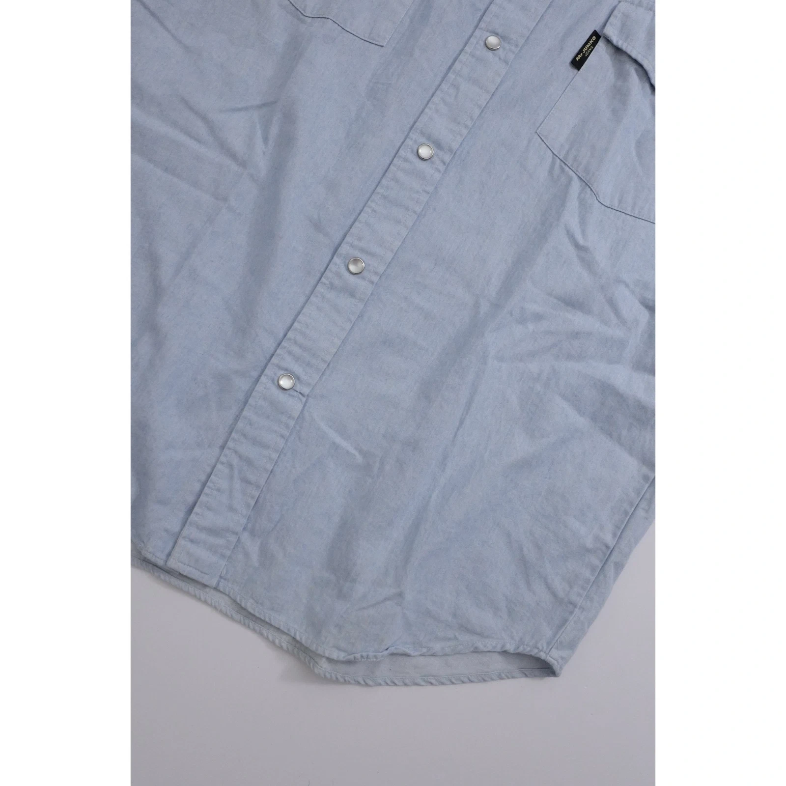 JUNKO KOSHINO Chemise Bleu vintage, passéist — photo 4