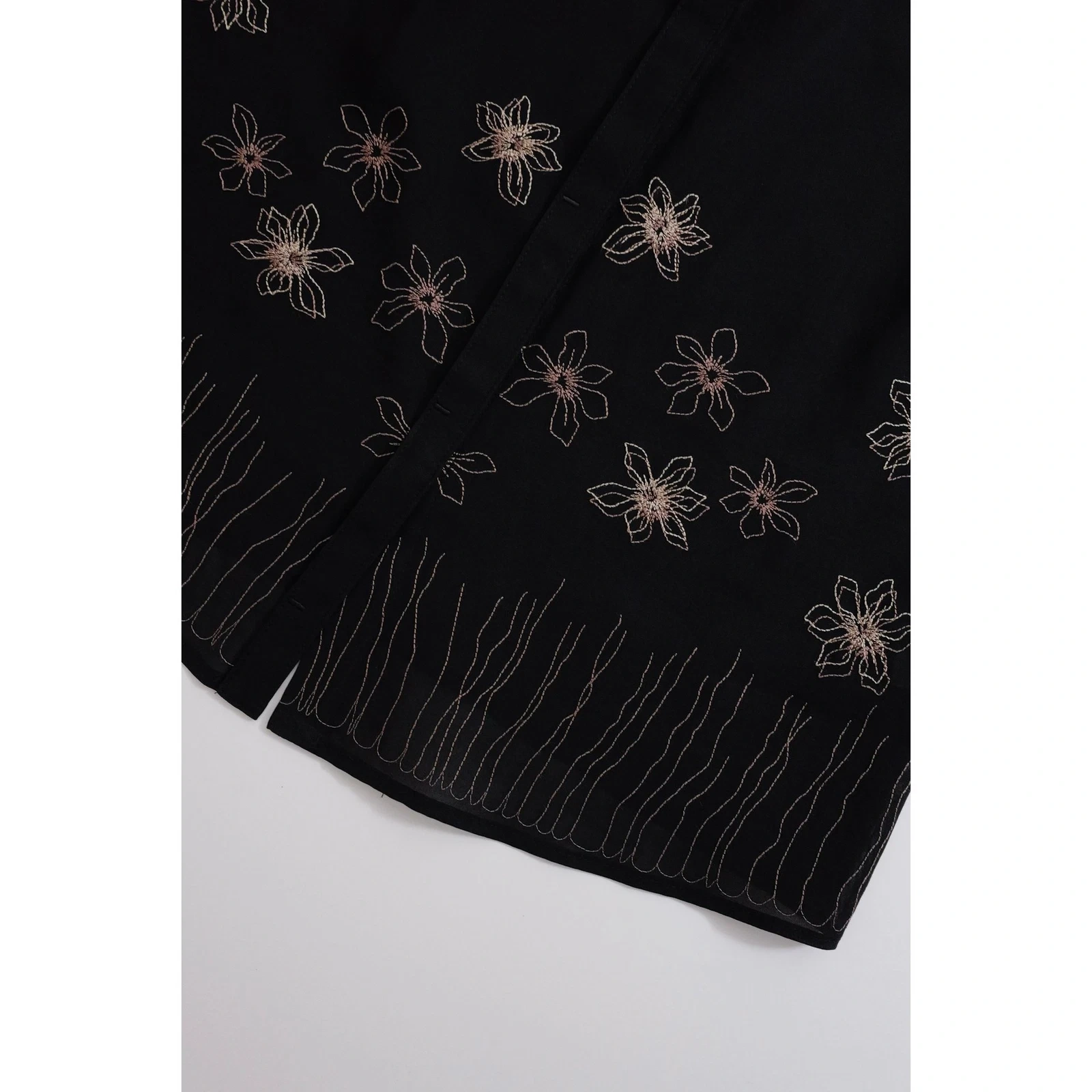KANSAI YAMAMOTO Chemise Noir vintage, passéist — photo 3