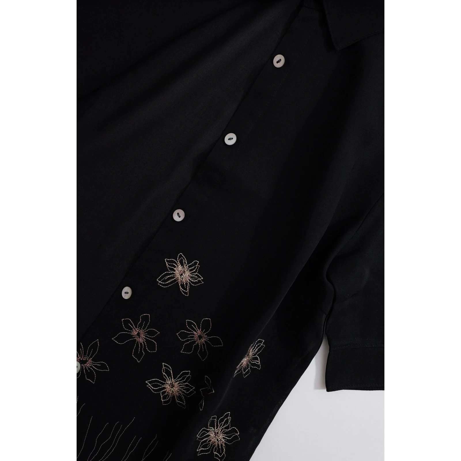 KANSAI YAMAMOTO Chemise Noir vintage, passéist — photo 10