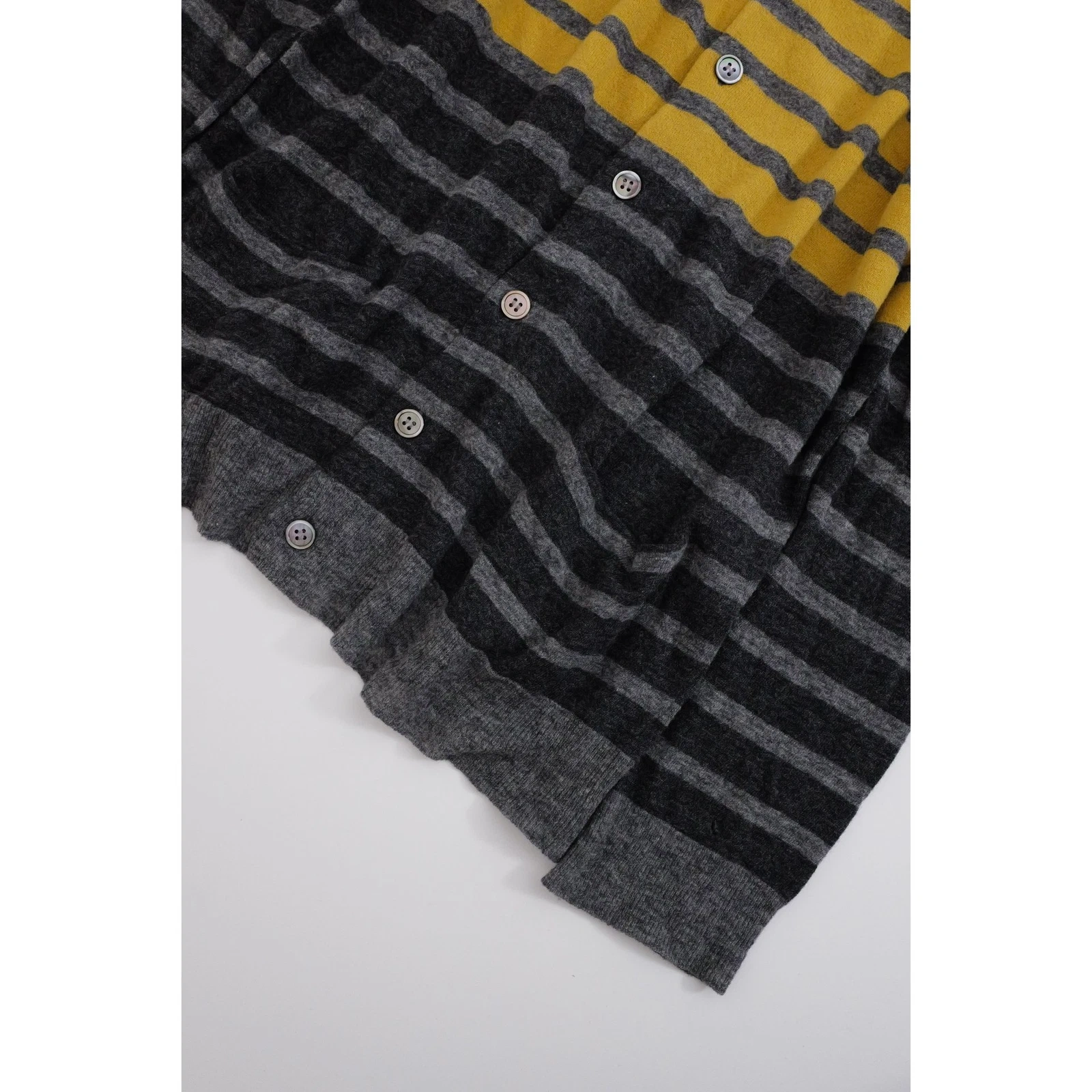 ZUCCA Gilet en laine Jaune vintage, passéist — photo 3