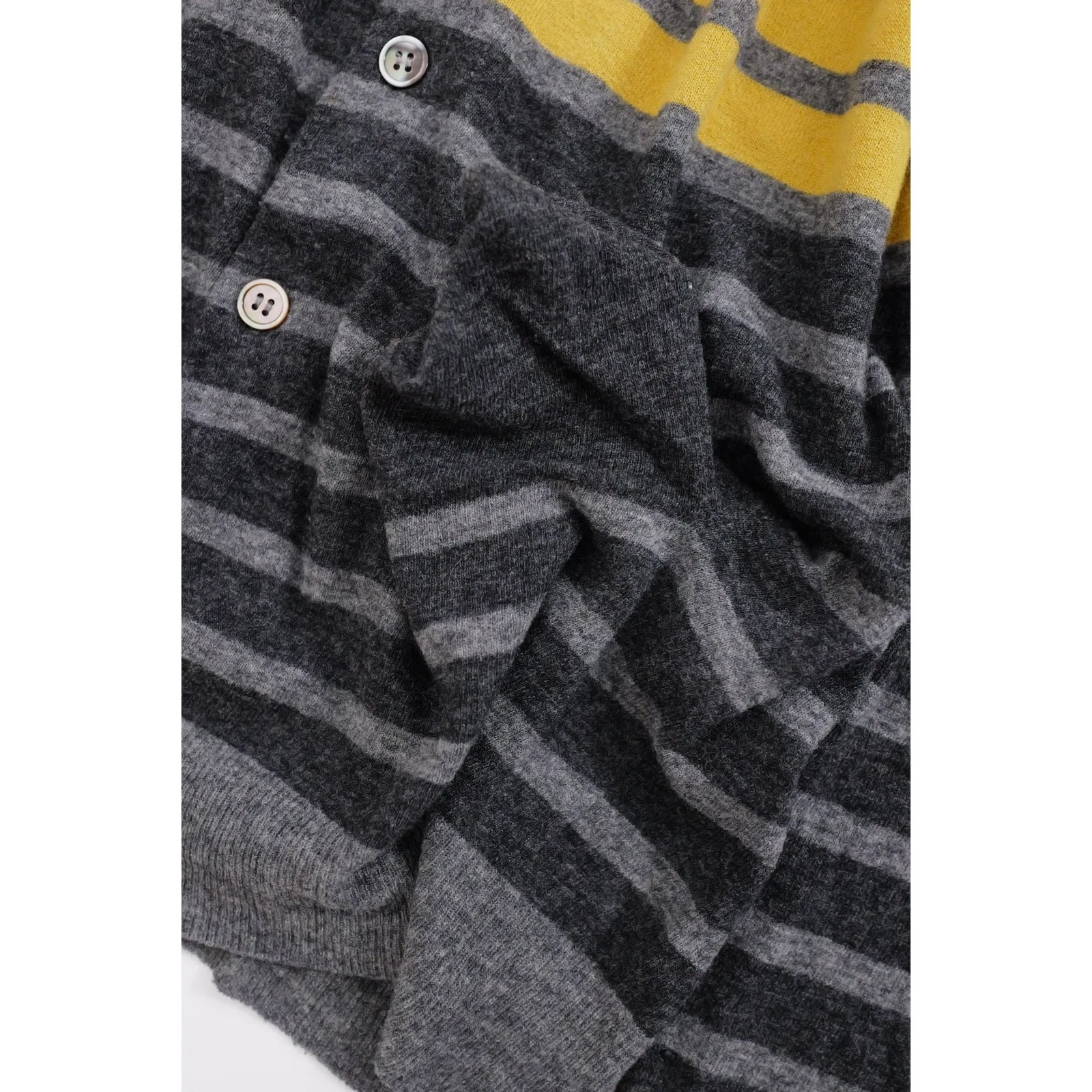 ZUCCA Gilet en laine Jaune vintage, passéist — photo 8