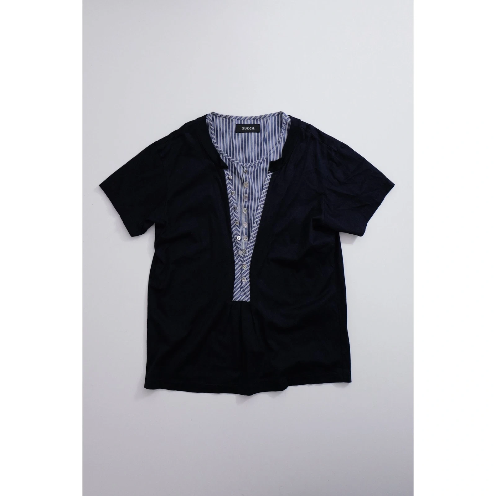 ZUCCA Tee shirt Marine vintage, passéist — photo 9