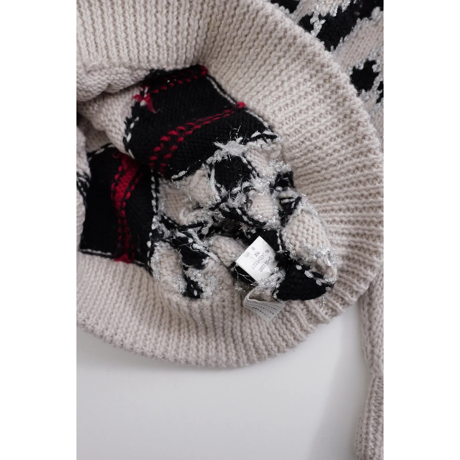 JUNKO KOSHINO Pull en laine Multicolore vintage, passéist — photo 11