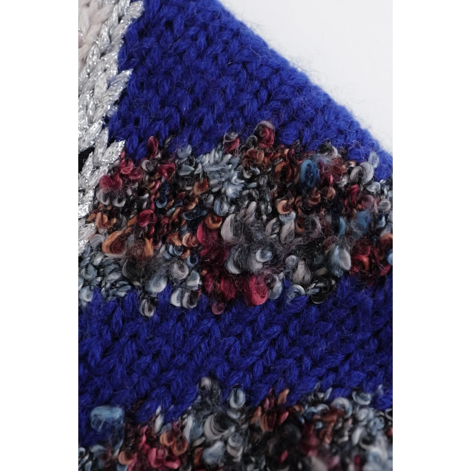 JUNKO KOSHINO Pull en laine Multicolore vintage, passéist — photo 4
