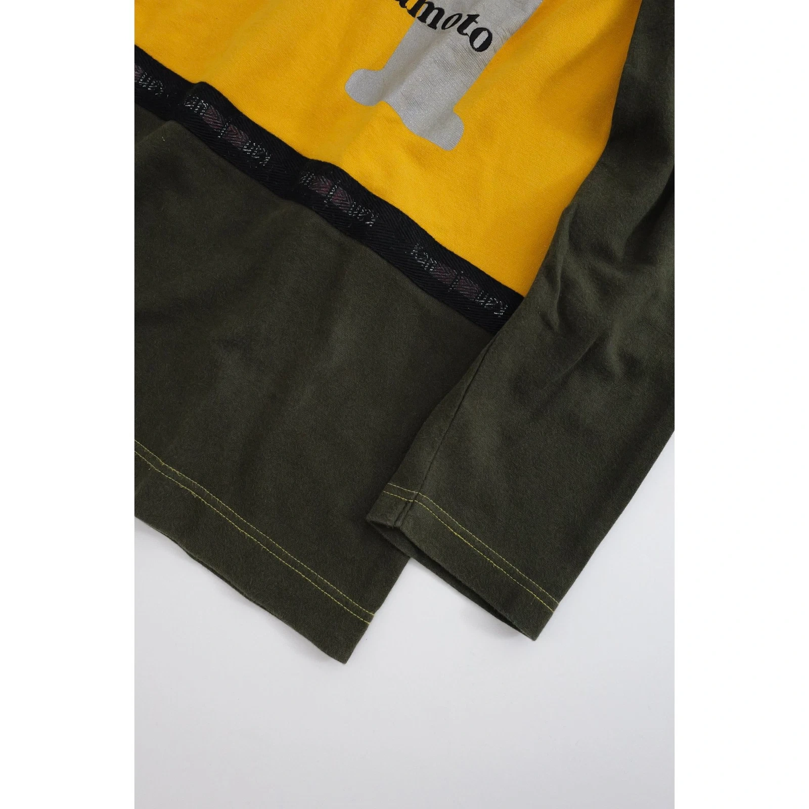 KANSAI YAMAMOTO Tee shirt Kaki vintage, passéist — photo 3