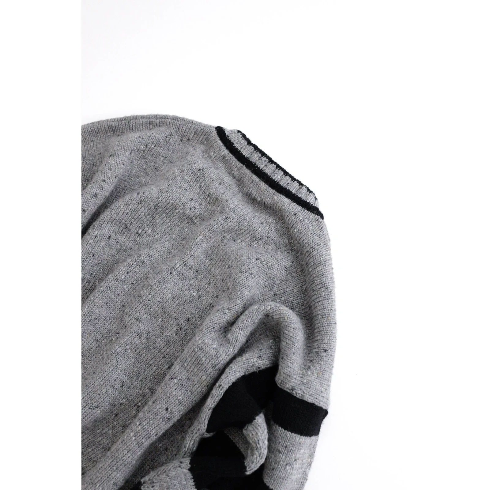 KANSAI YAMAMOTO Pull en laine Gris vintage, passéist — photo 11