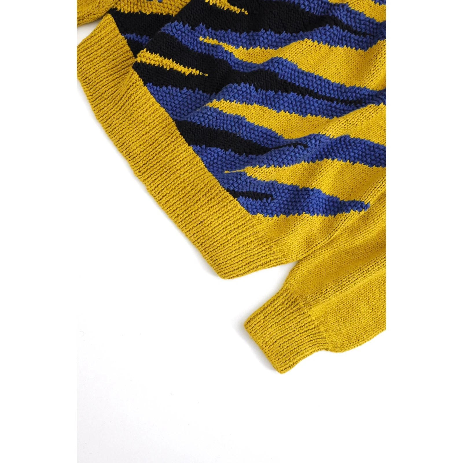 JUNKO KOSHINO Pull Jaune vintage, passéist — photo 3