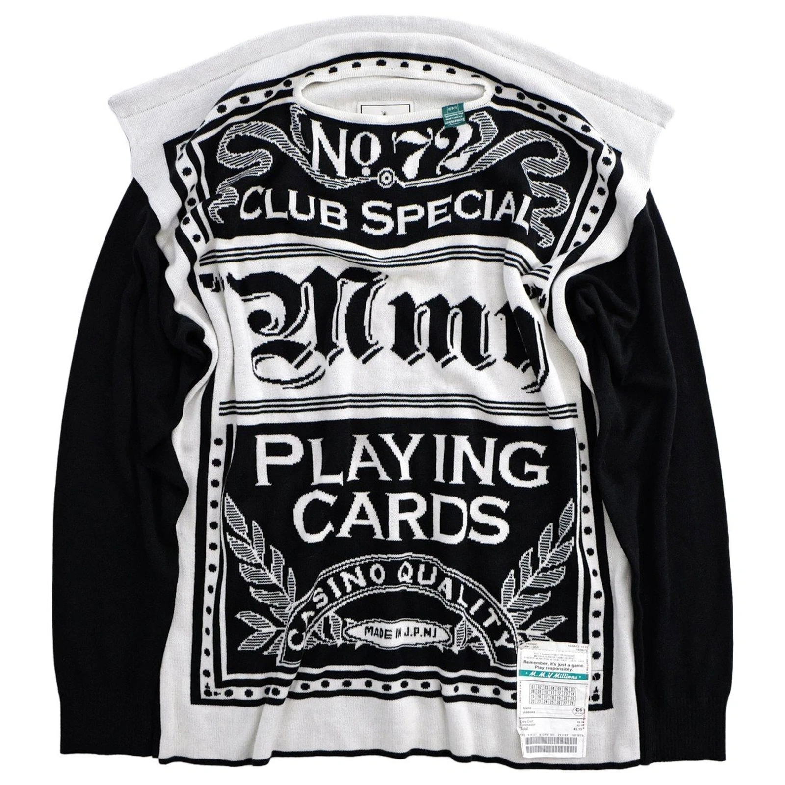 MAISON MIHARA YASUHIRO Pull en laine Noir vintage, passéist — photo 1