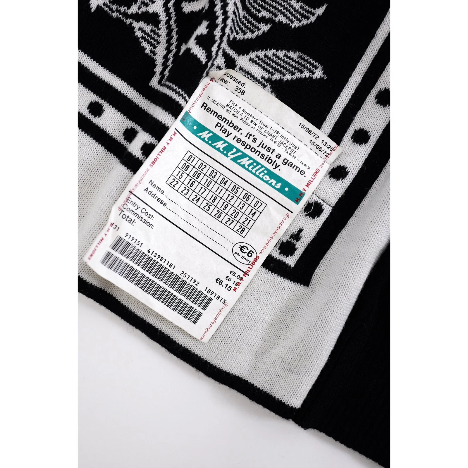MAISON MIHARA YASUHIRO Pull en laine Noir vintage, passéist — photo 7