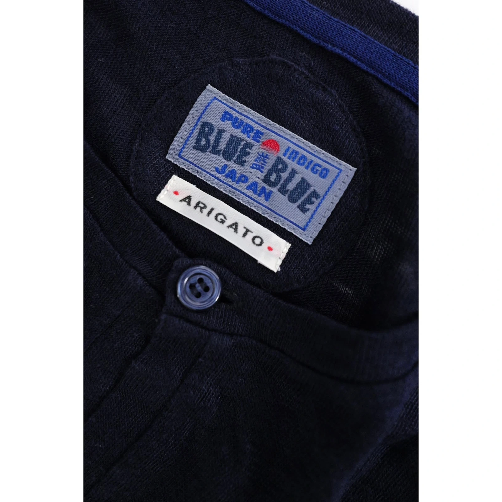 BLUE BLUE JAPAN Pull / gilet / sweat Marine vintage, passéist — photo 4