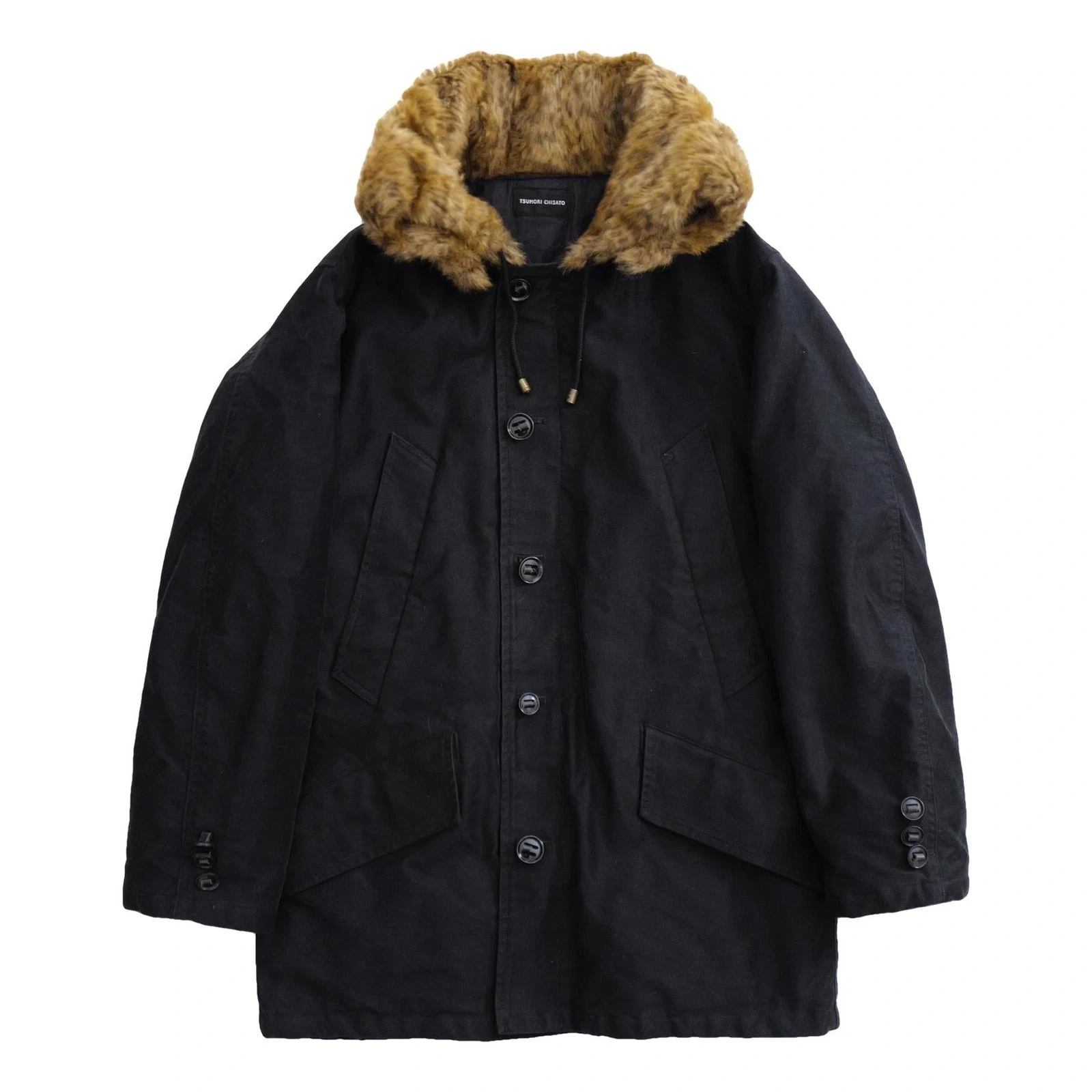 TSUMORI CHISATO Parka Noir vintage, passéist — photo 1