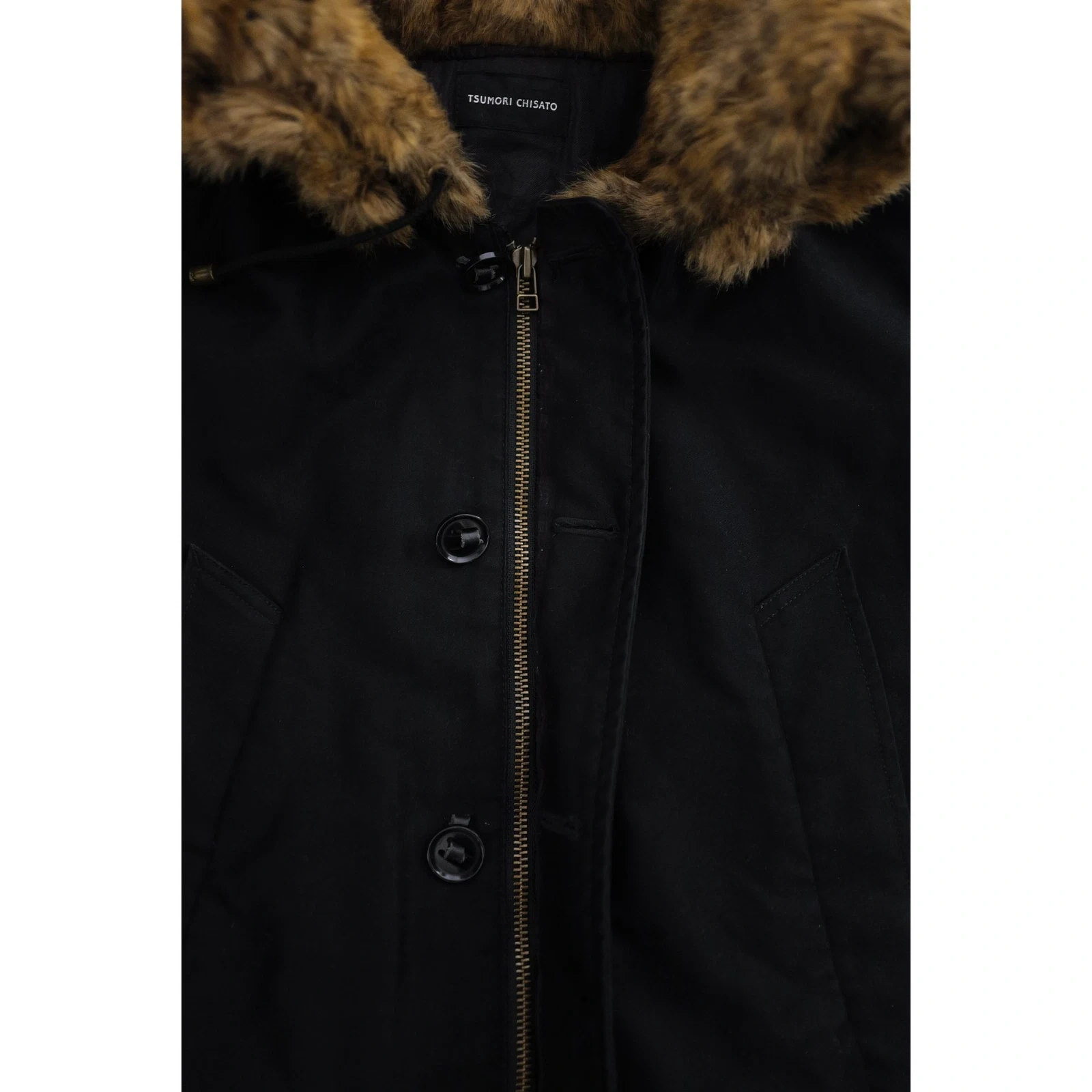 TSUMORI CHISATO Parka Noir vintage, passéist — photo 12