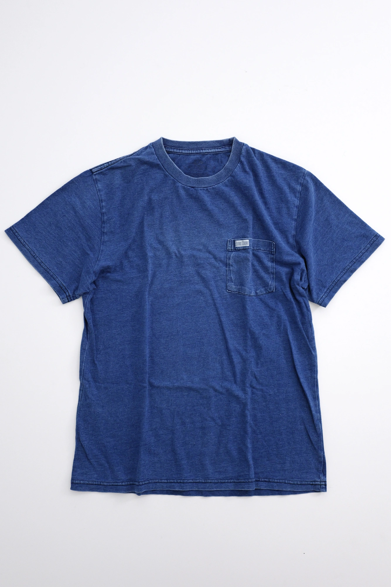 BLUE BLUE JAPAN Tee shirt Marine vintage, passéist — photo 1