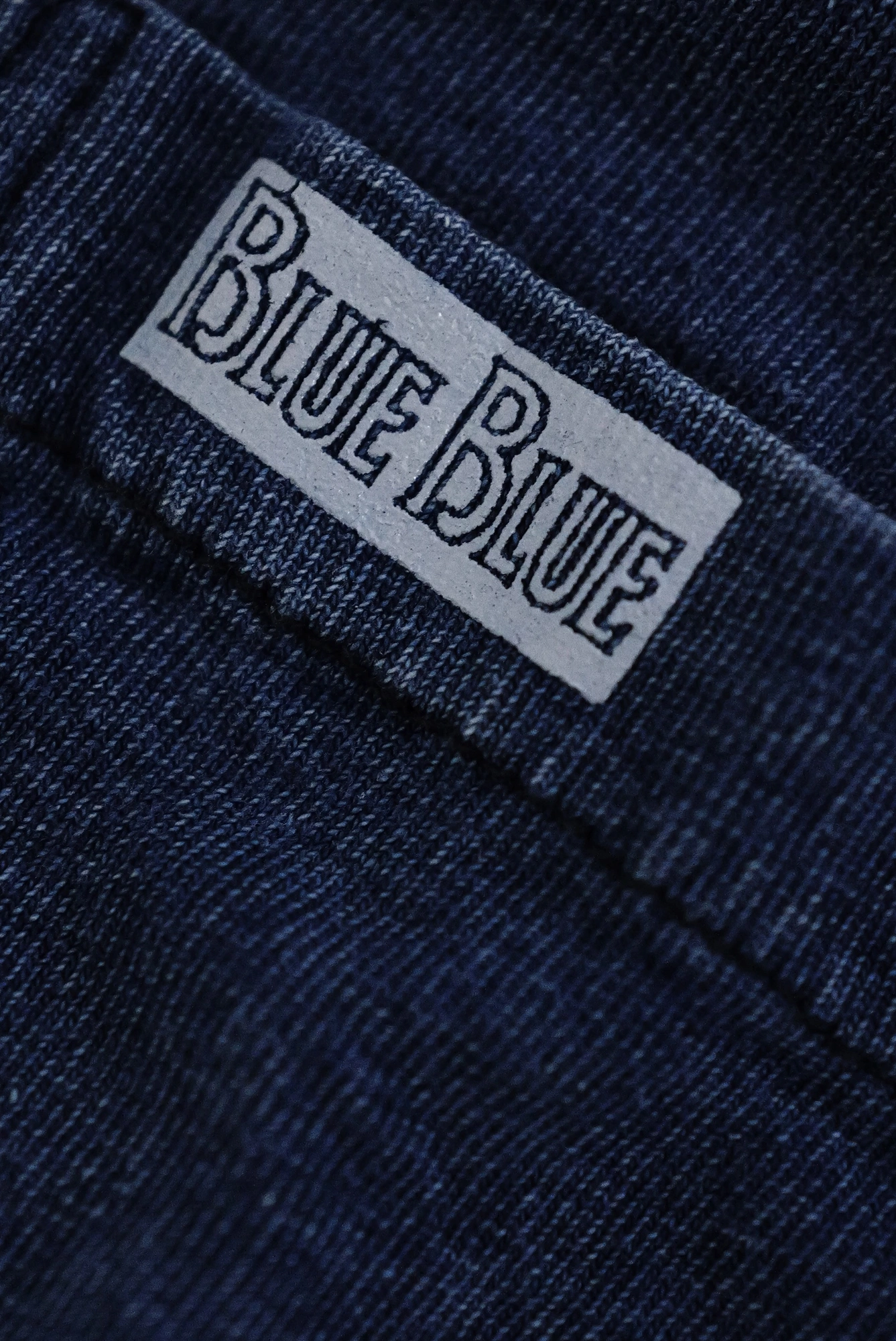 BLUE BLUE JAPAN Tee shirt Marine vintage, passéist — photo 8