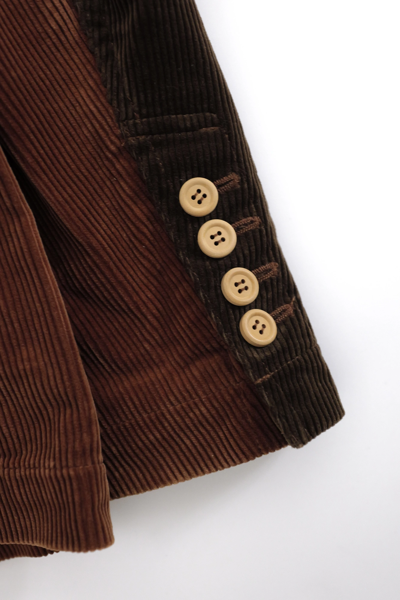FUMITO GANRYU Veste Marron vintage, passéist — photo 18