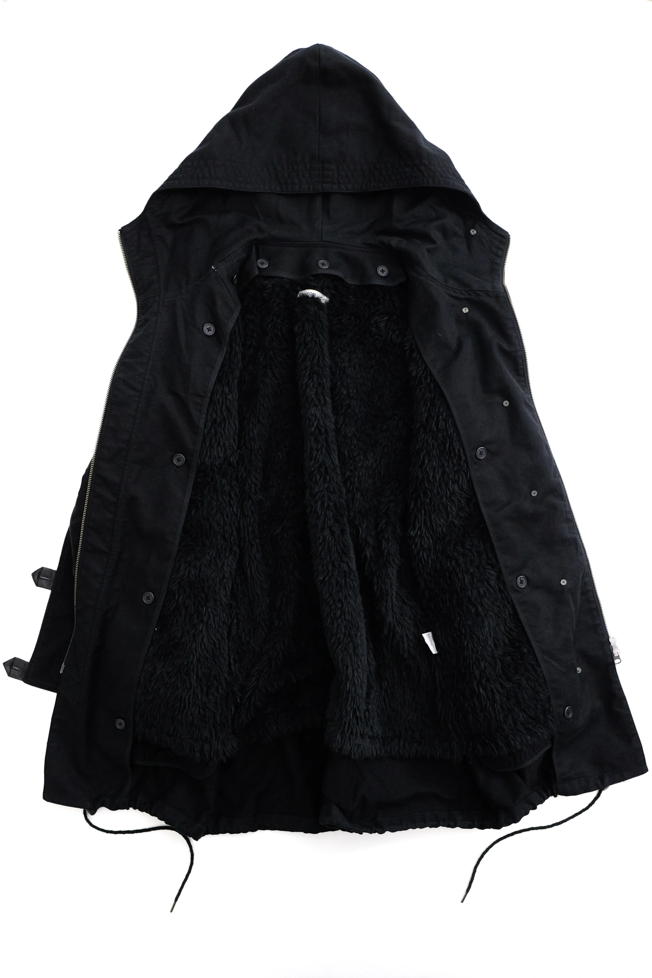 TSUMORI CHISATO Parka Noir vintage, passéist — photo 16