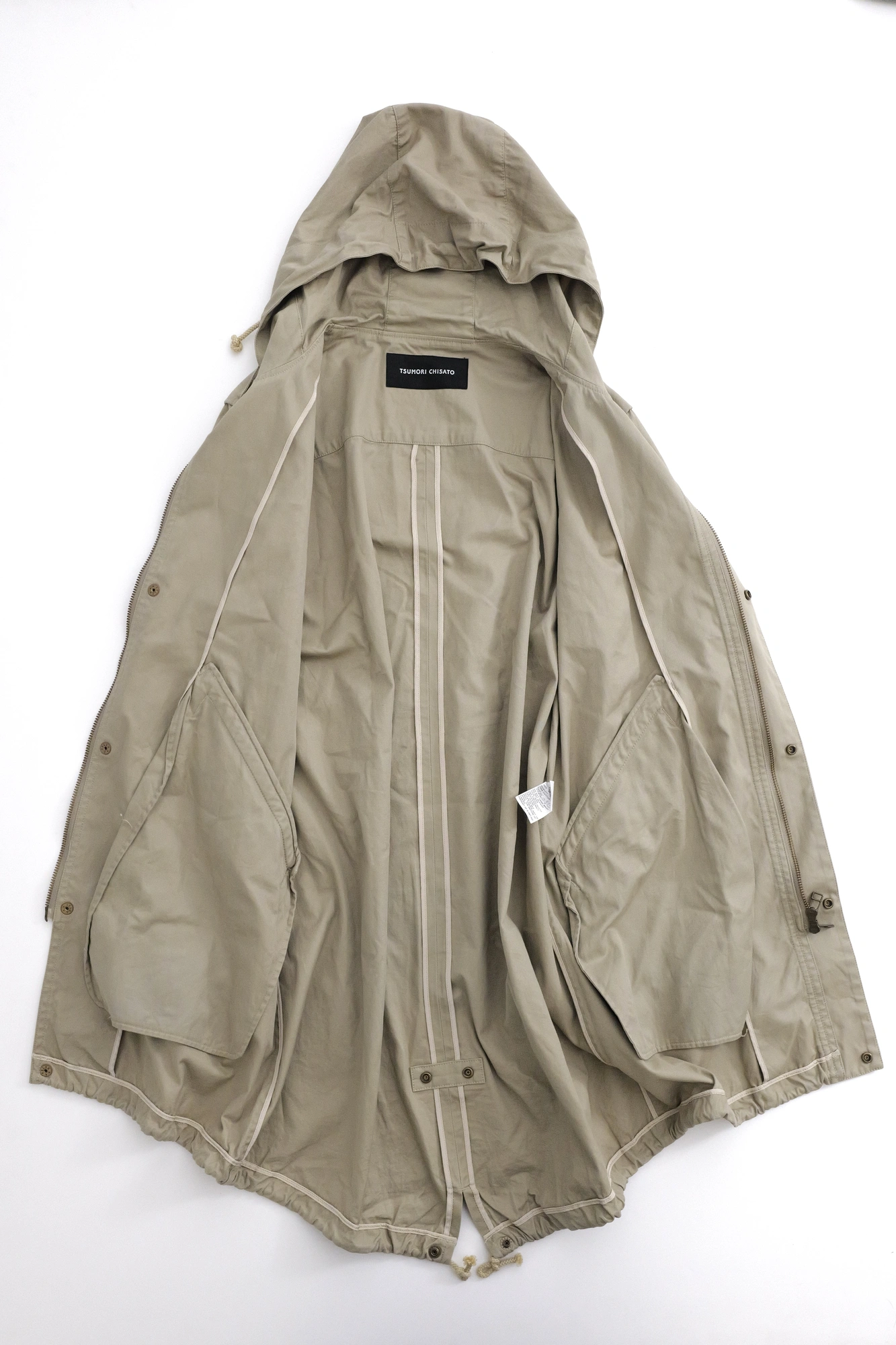 TSUMORI CHISATO Parka Beige vintage, passéist — photo 15