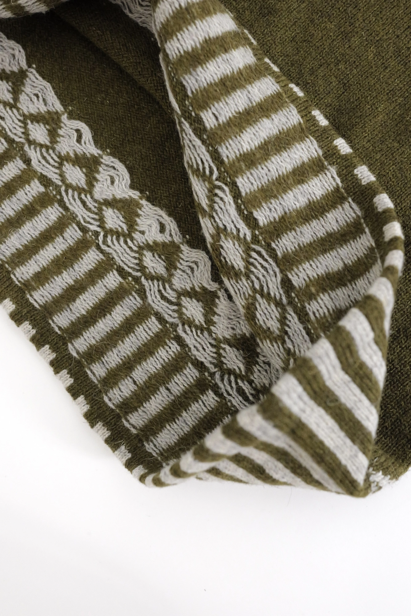 KANSAI YAMAMOTO Pull-over en laine Kaki vintage, passéist — photo 9