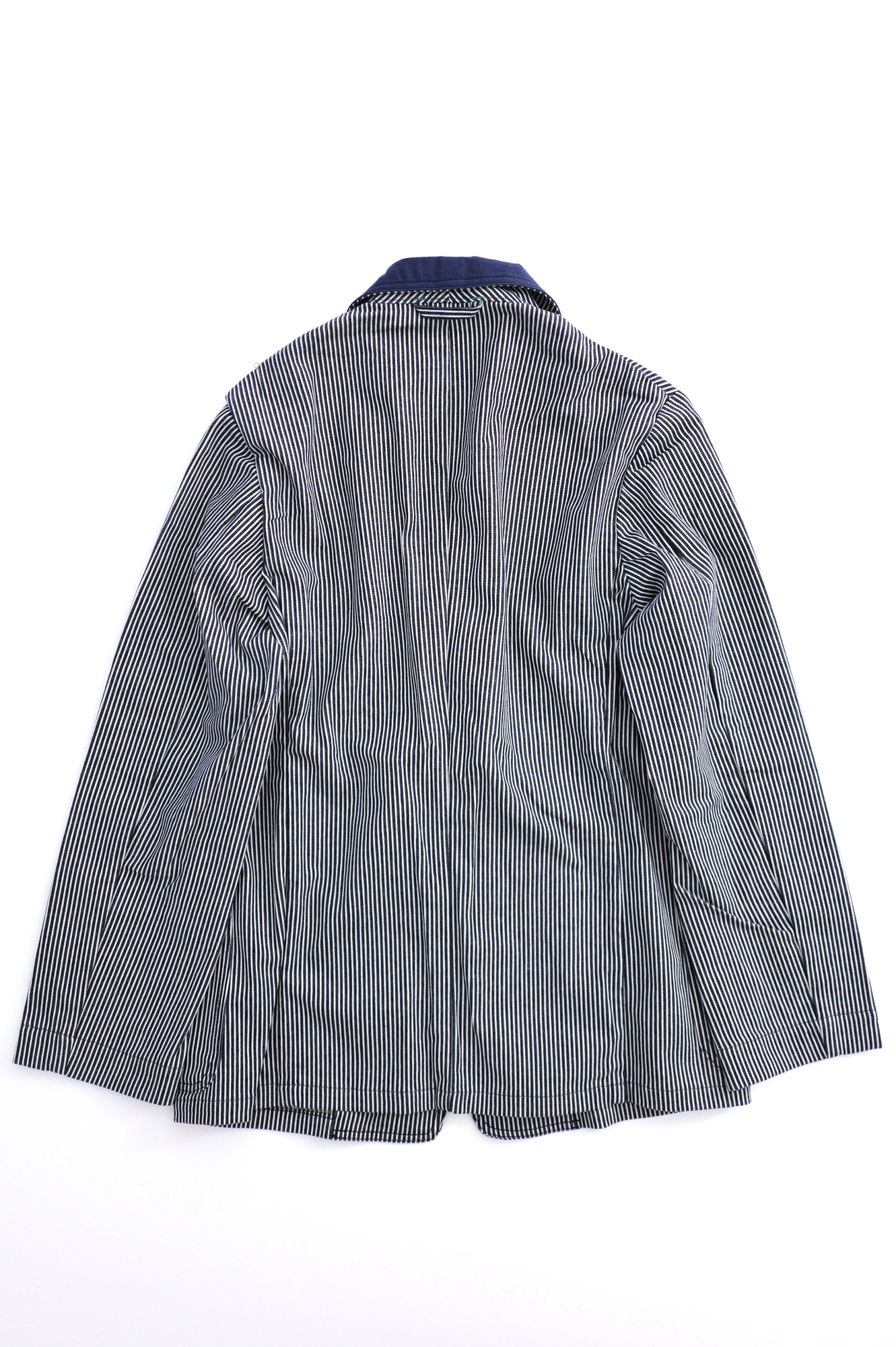 BLUE BLUE JAPAN Veste hickory Marine vintage, passéist — photo 14