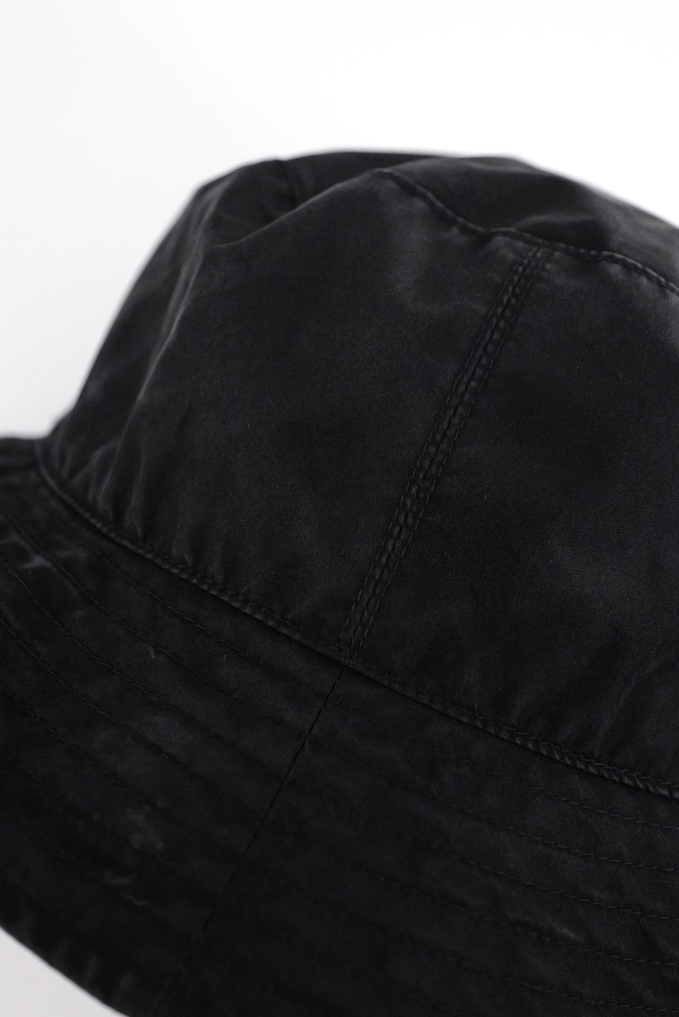 KIJIMA TAKAYUKI Chapeau / bonnet en soie Noir vintage, passéist — photo 8