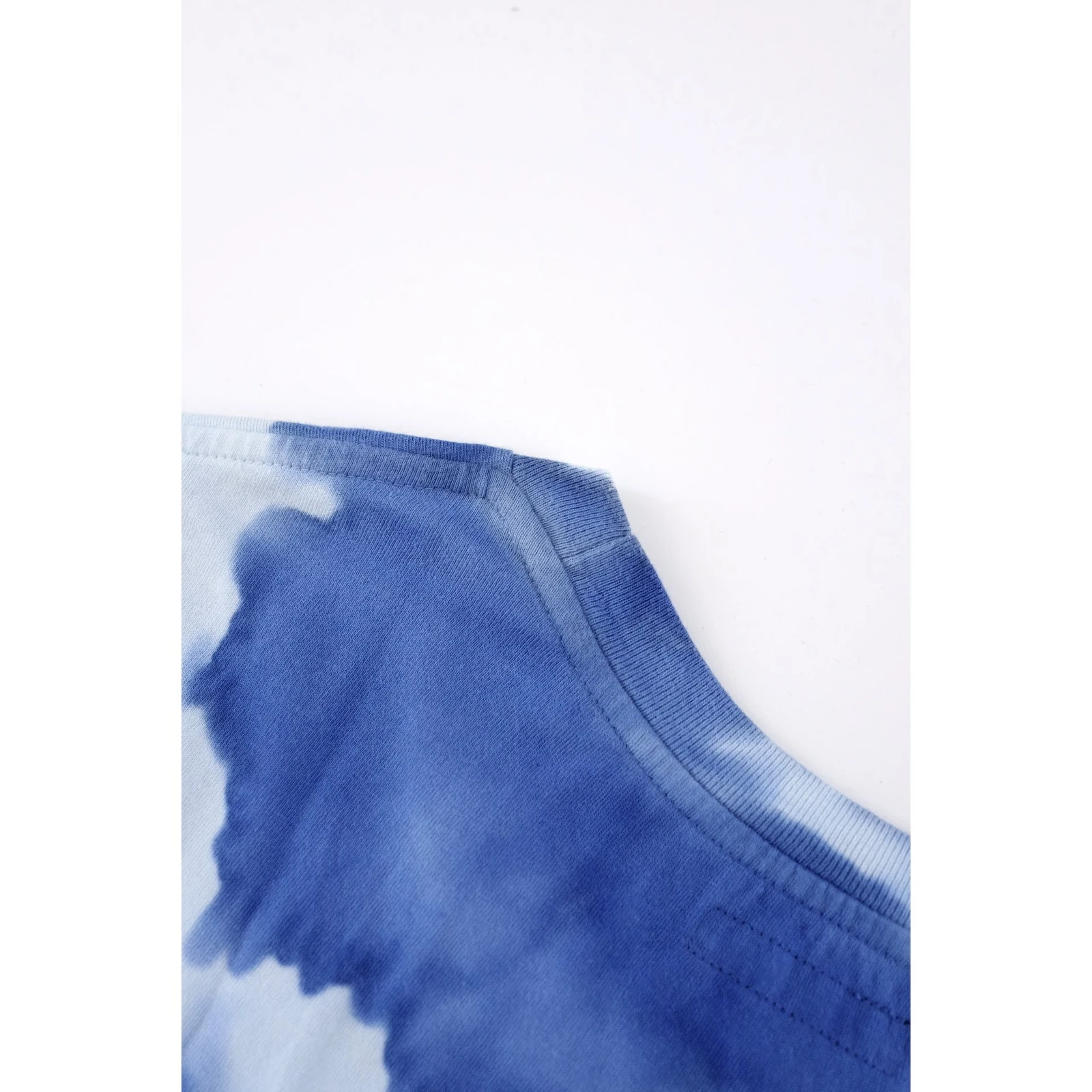 BLUE BLUE JAPAN T-shirt Bleu vintage, passéist — photo 15