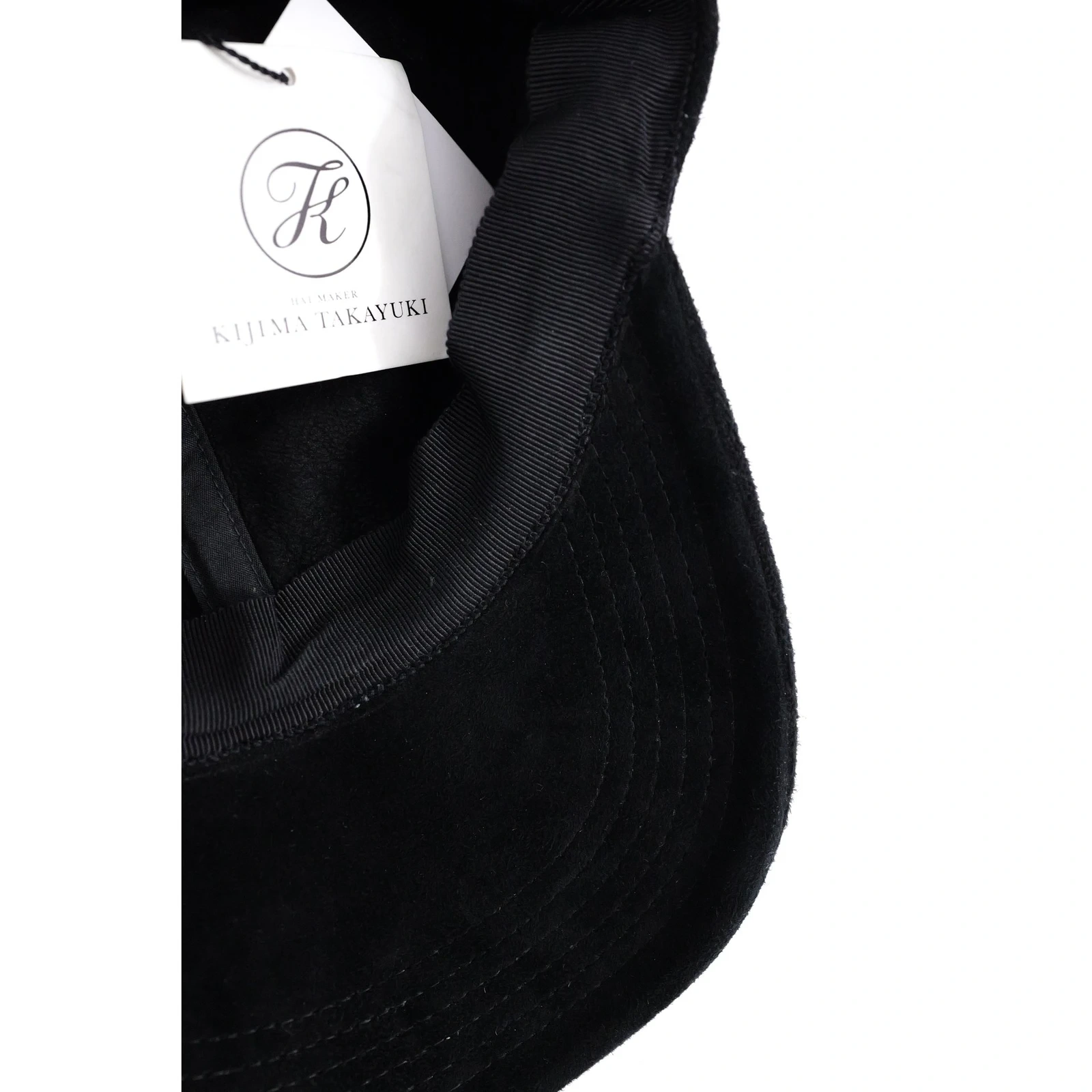KIJIMA TAKAYUKI Chapeau / bonnet en cuir Noir vintage, passéist — photo 11