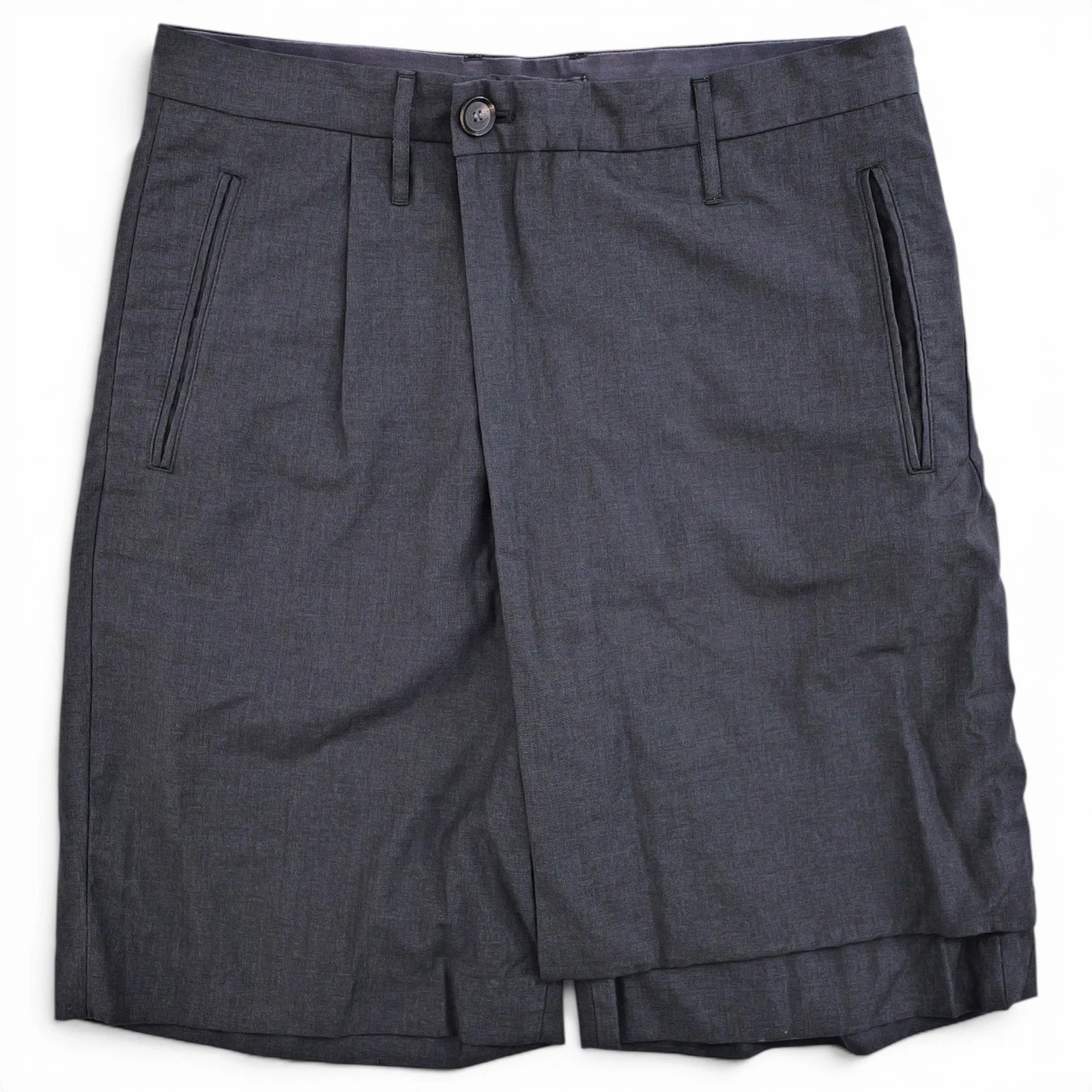 MAISON MIHARA YASUHIRO Short en laine Noir vintage, passéist — photo 1