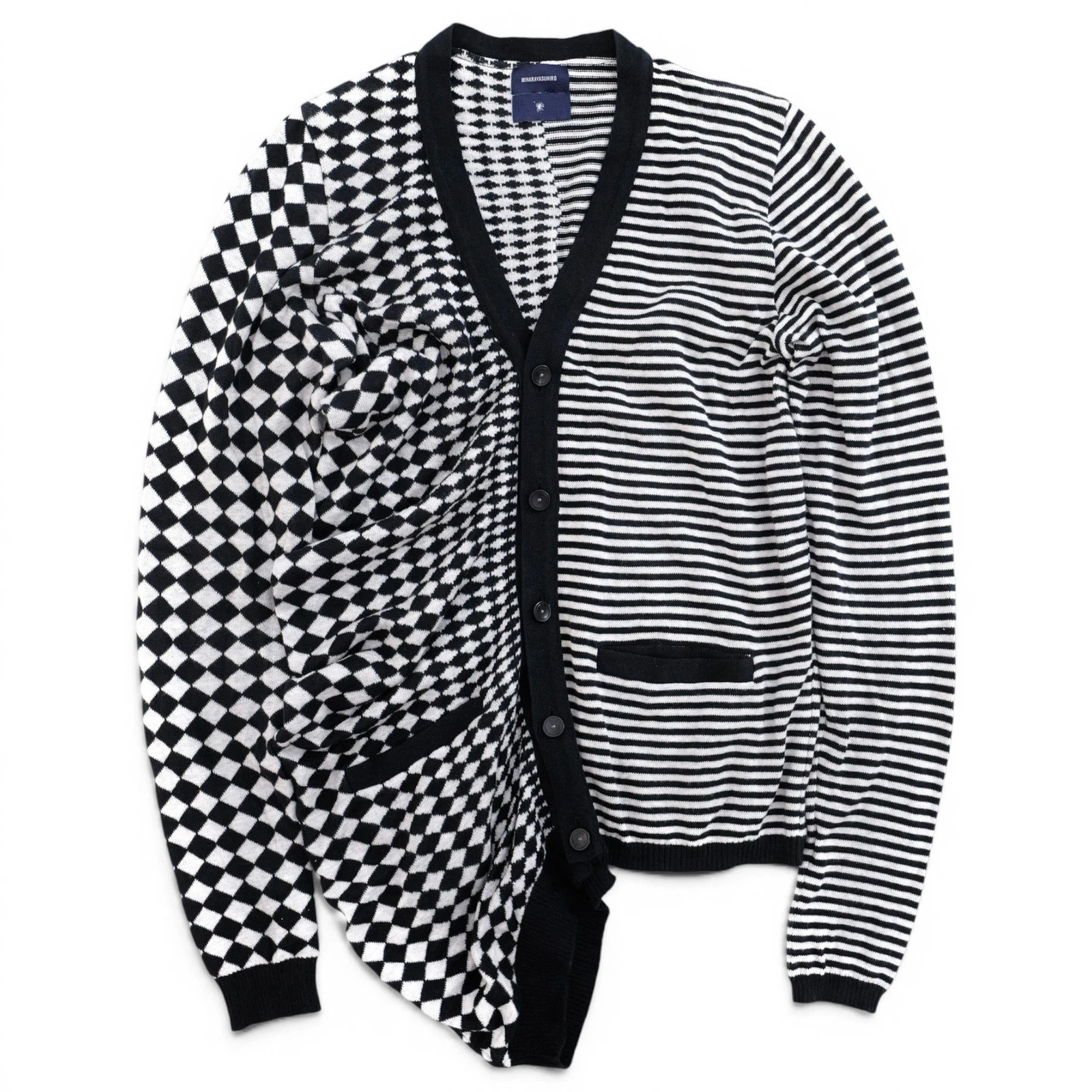 MAISON MIHARA YASUHIRO Cardigan Noir vintage, passéist — photo 1