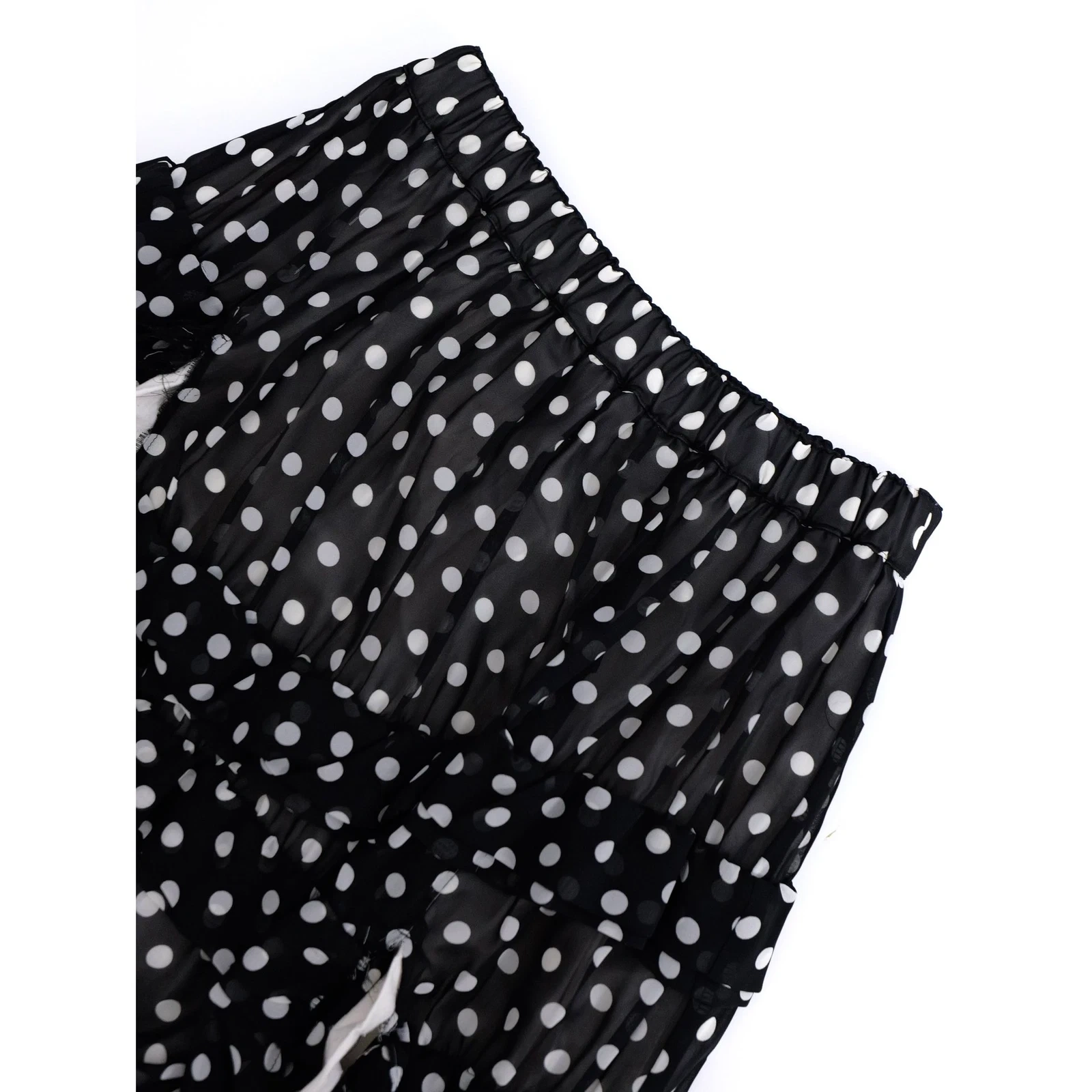COMME DES GARÇONS Jupe mi-longue Noir vintage, passéist — photo 2