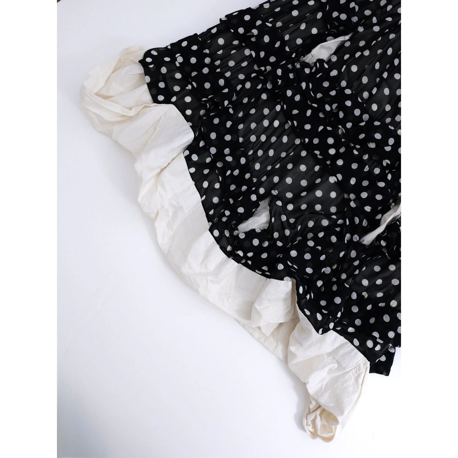 COMME DES GARÇONS Jupe mi-longue Noir vintage, passéist — photo 3