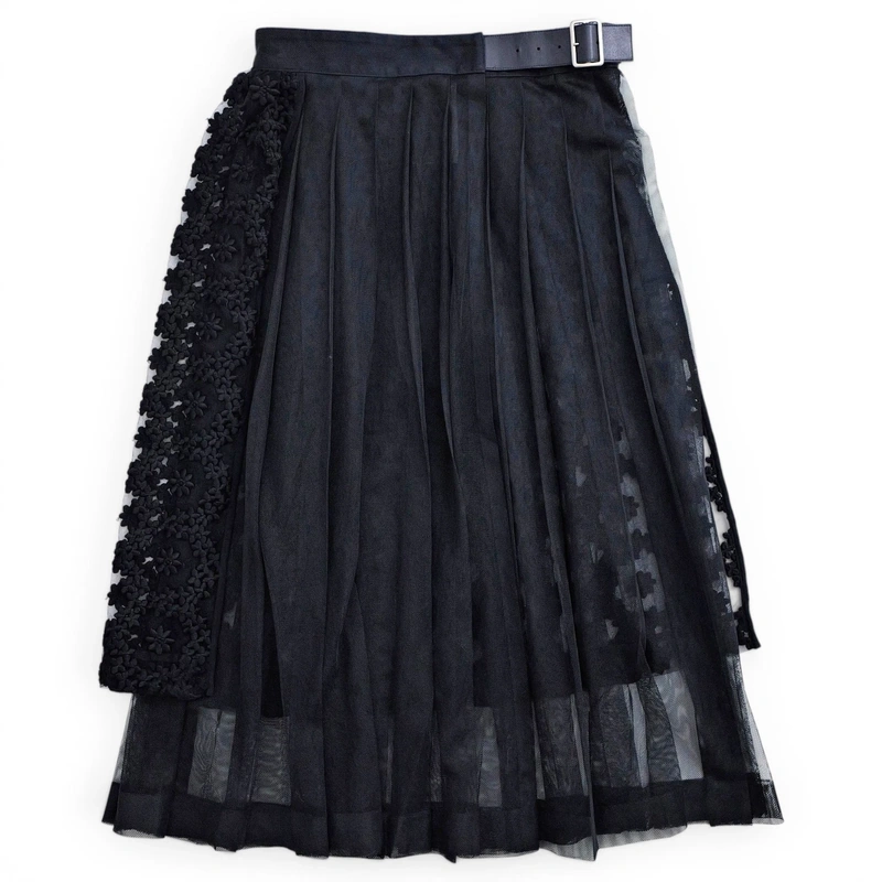NOIR KEI NINOMIYA Jupe mi-longue