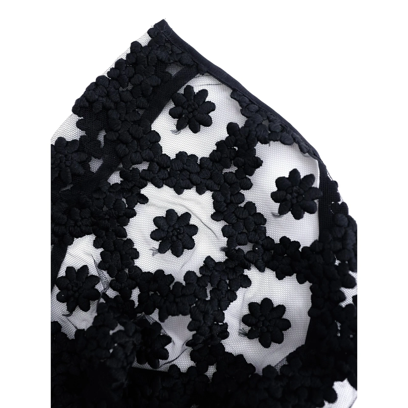 NOIR KEI NINOMIYA Jupe mi-longue Noir vintage, passéist — photo 14