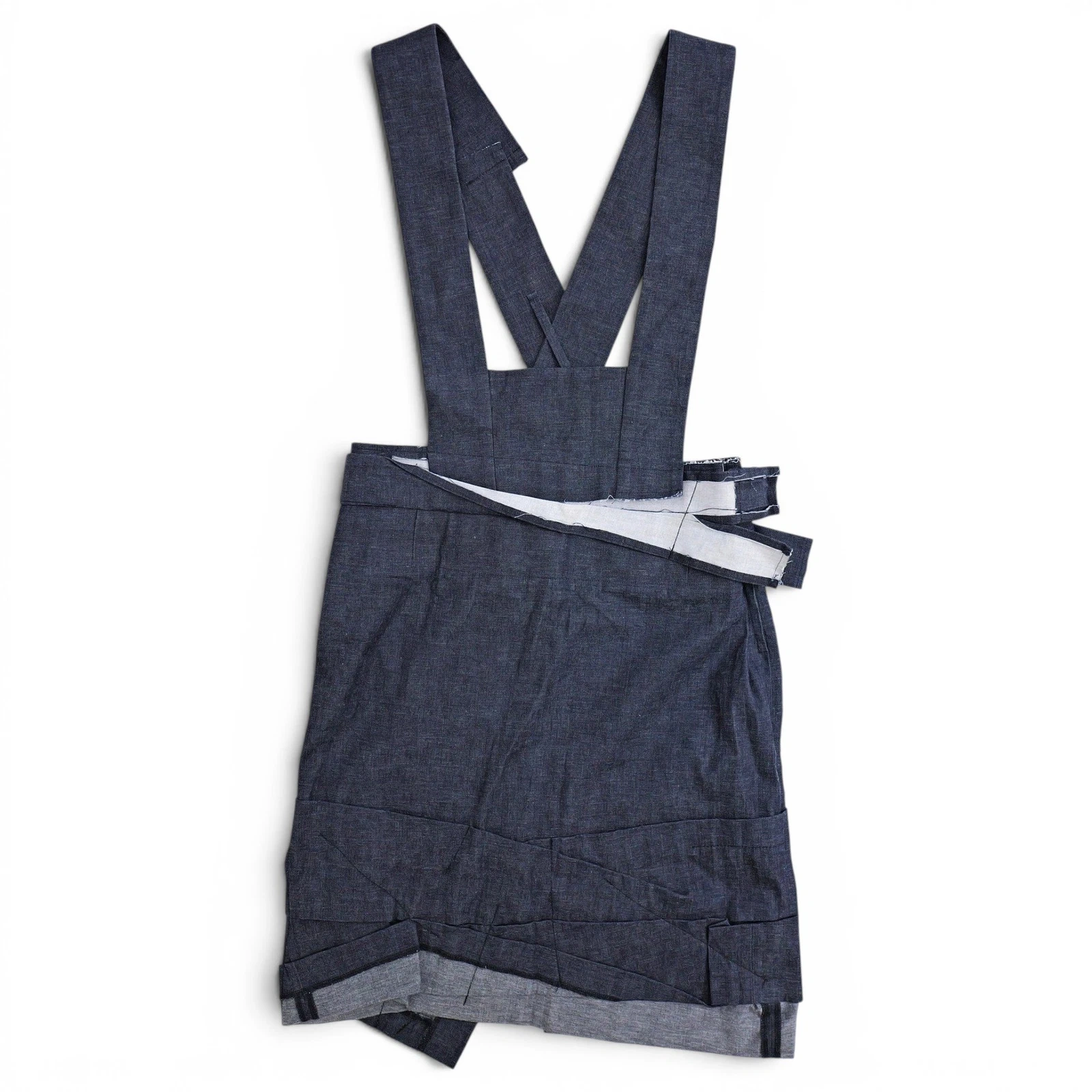 COMME DES GARÇONS Robe mi-longue Marine vintage, passéist — photo 1