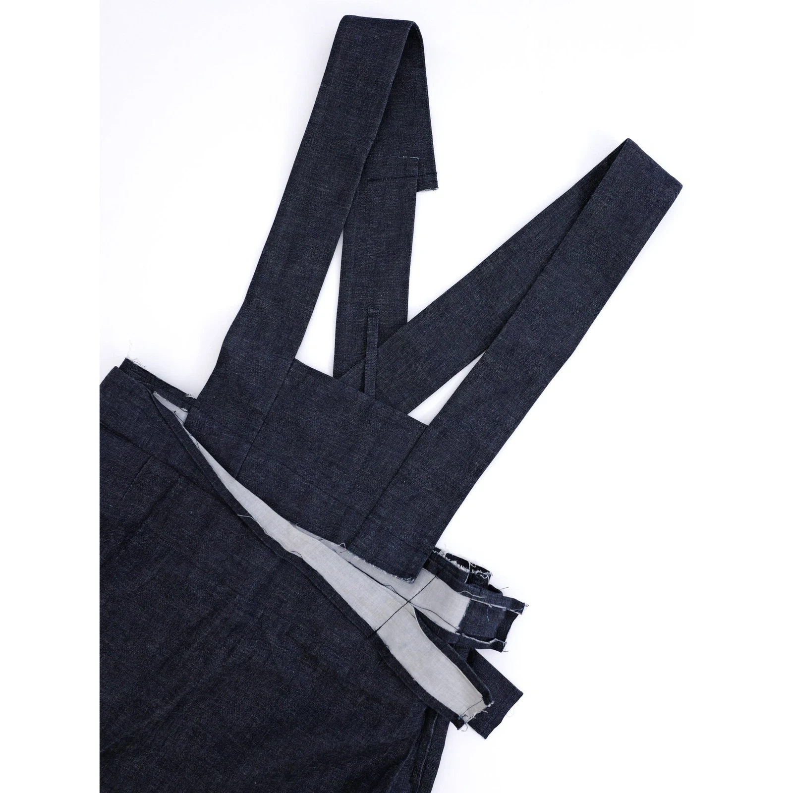 COMME DES GARÇONS Robe mi-longue Marine vintage, passéist — photo 2