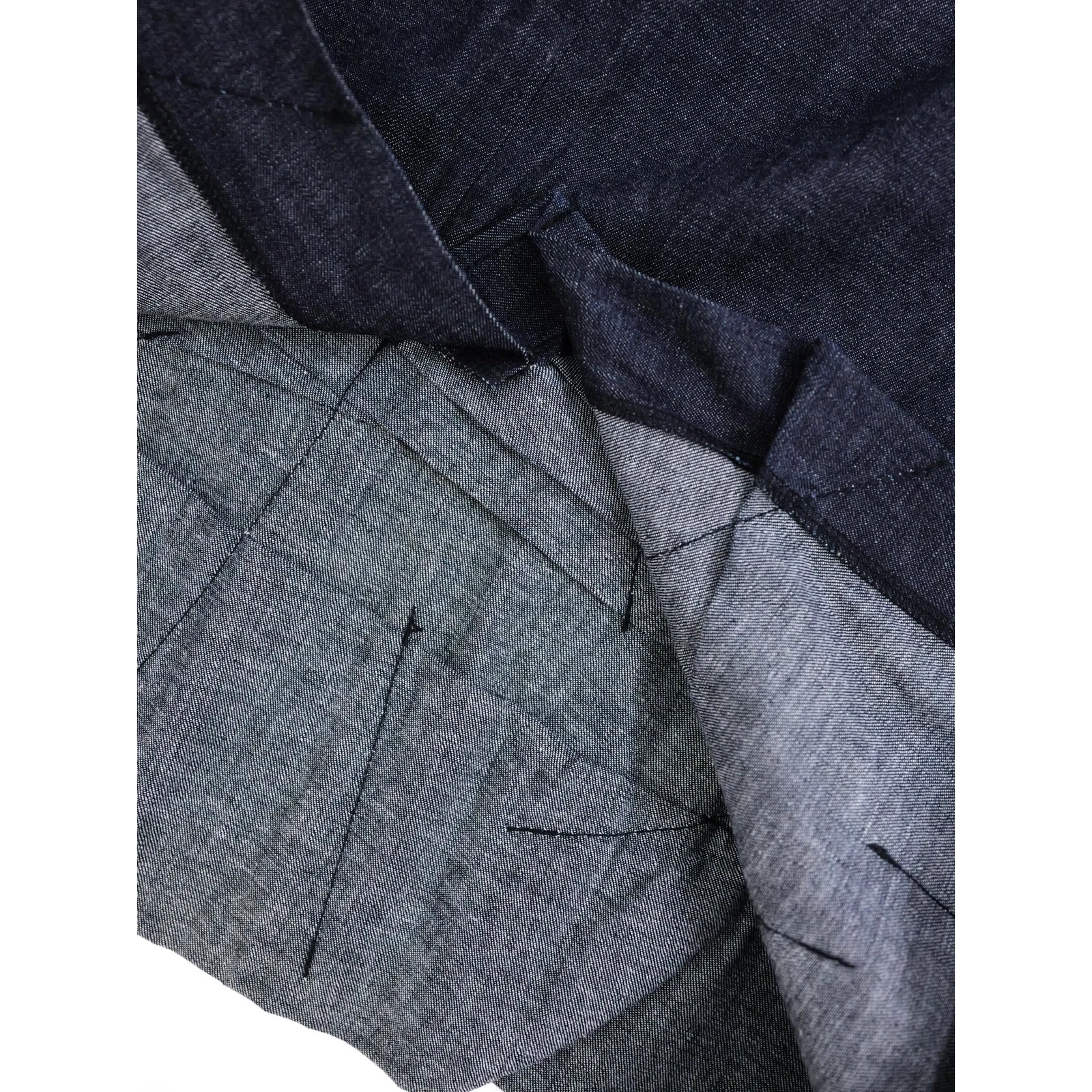 COMME DES GARÇONS Robe mi-longue Marine vintage, passéist — photo 15
