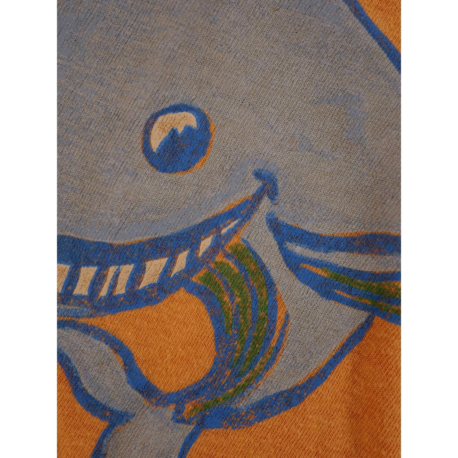 45RPM T-shirt Orange vintage, passéist — photo 9