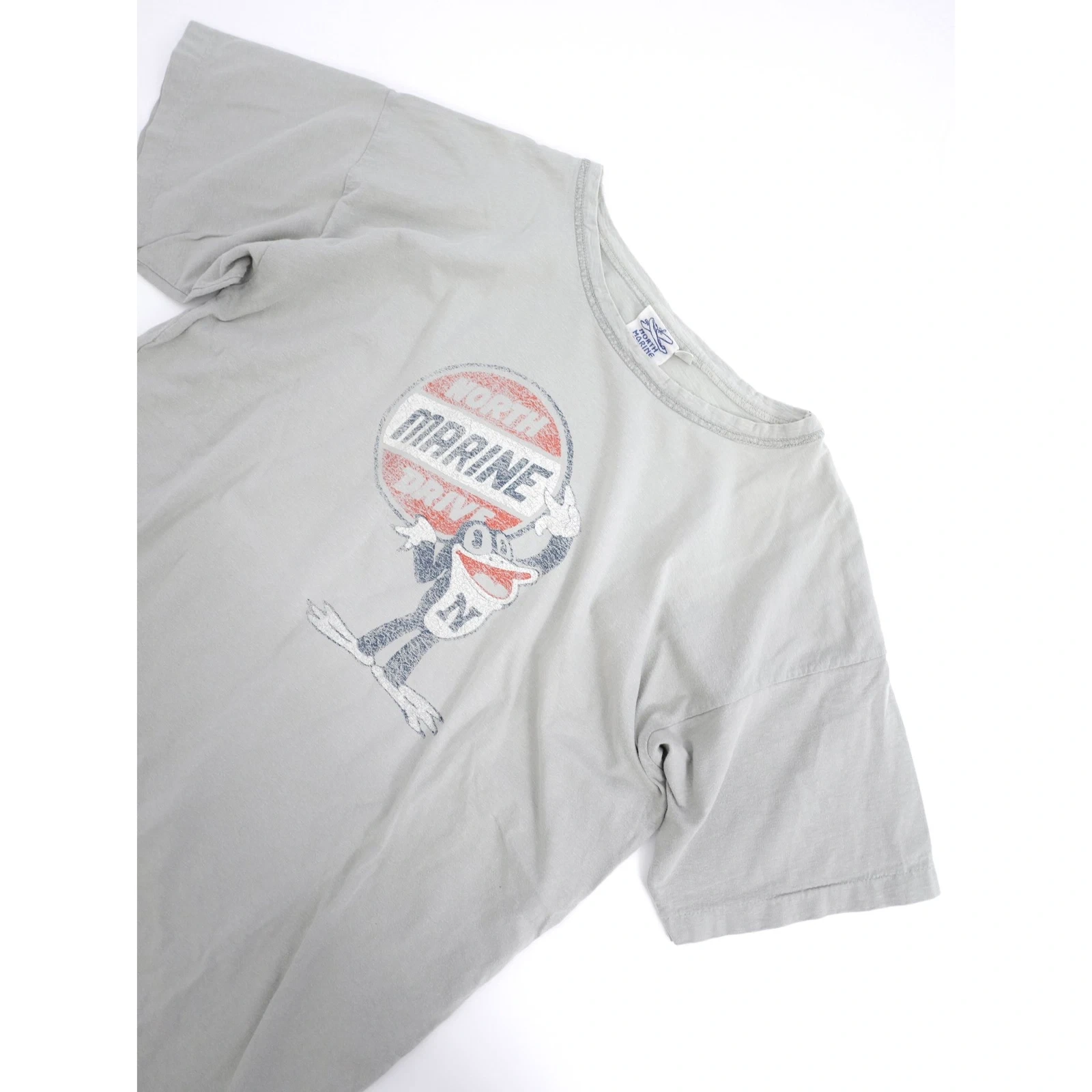 45RPM T-shirt Gris vintage, passéist — photo 2