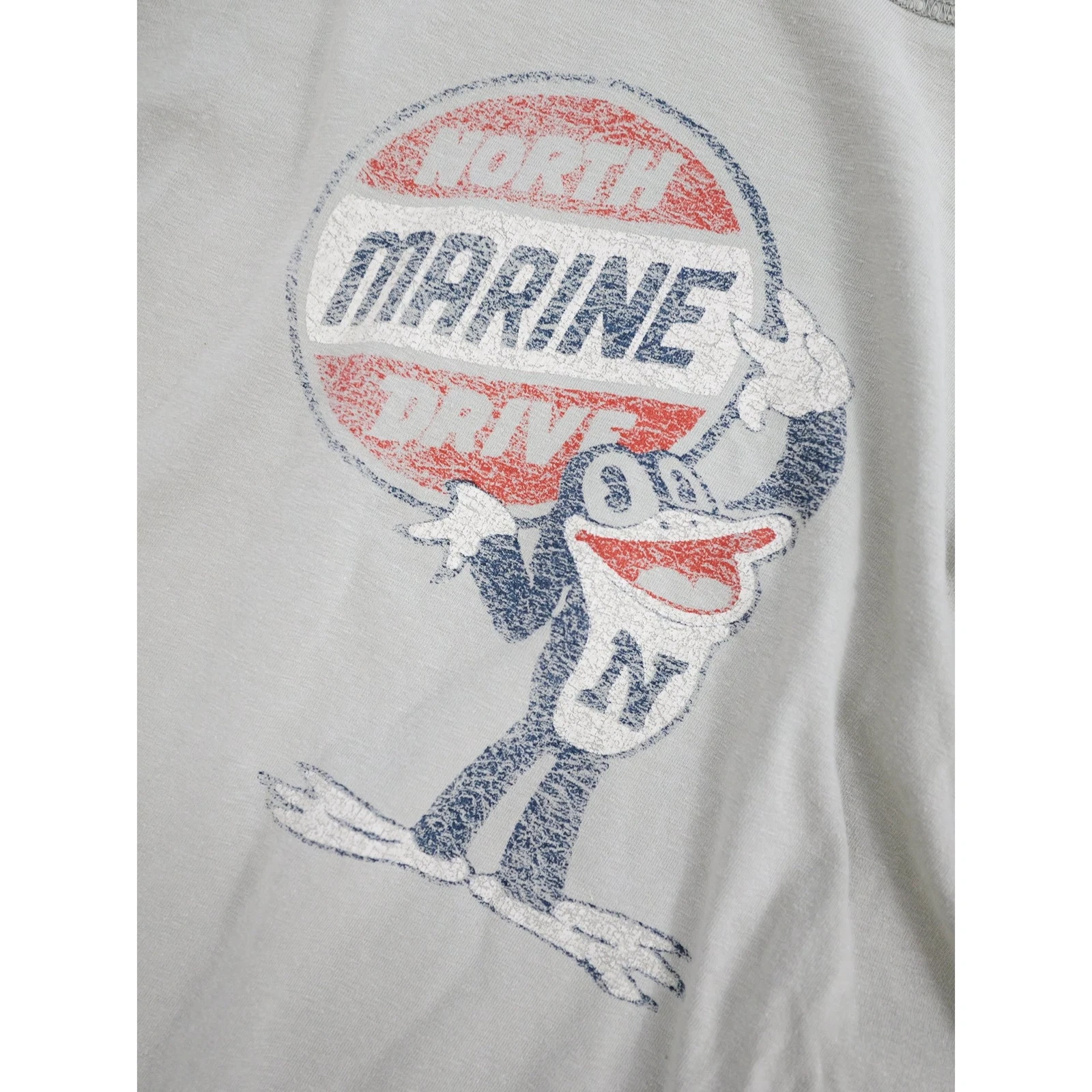 45RPM T-shirt Gris vintage, passéist — photo 4