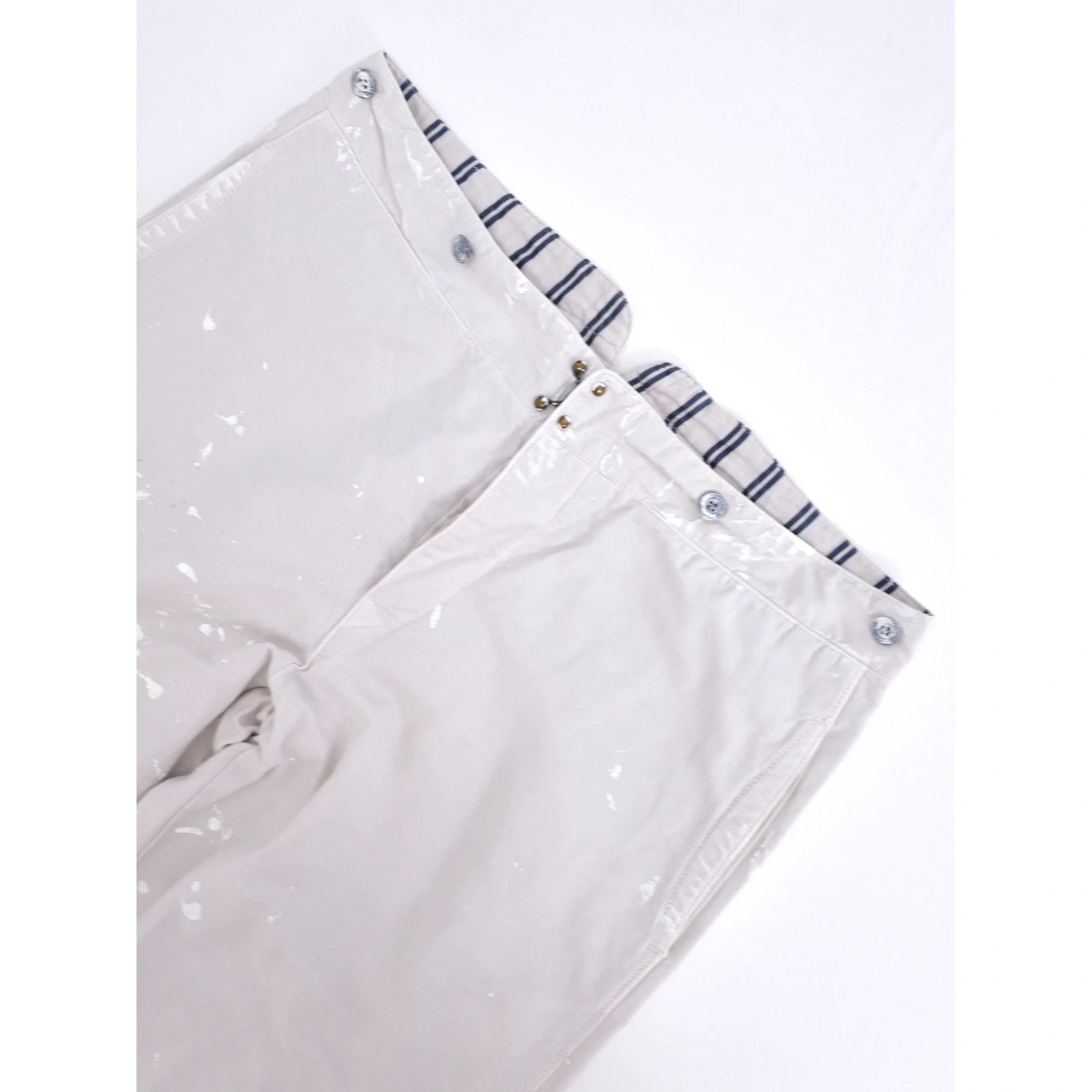 45RPM Pantalon large Beige vintage, passéist — photo 2