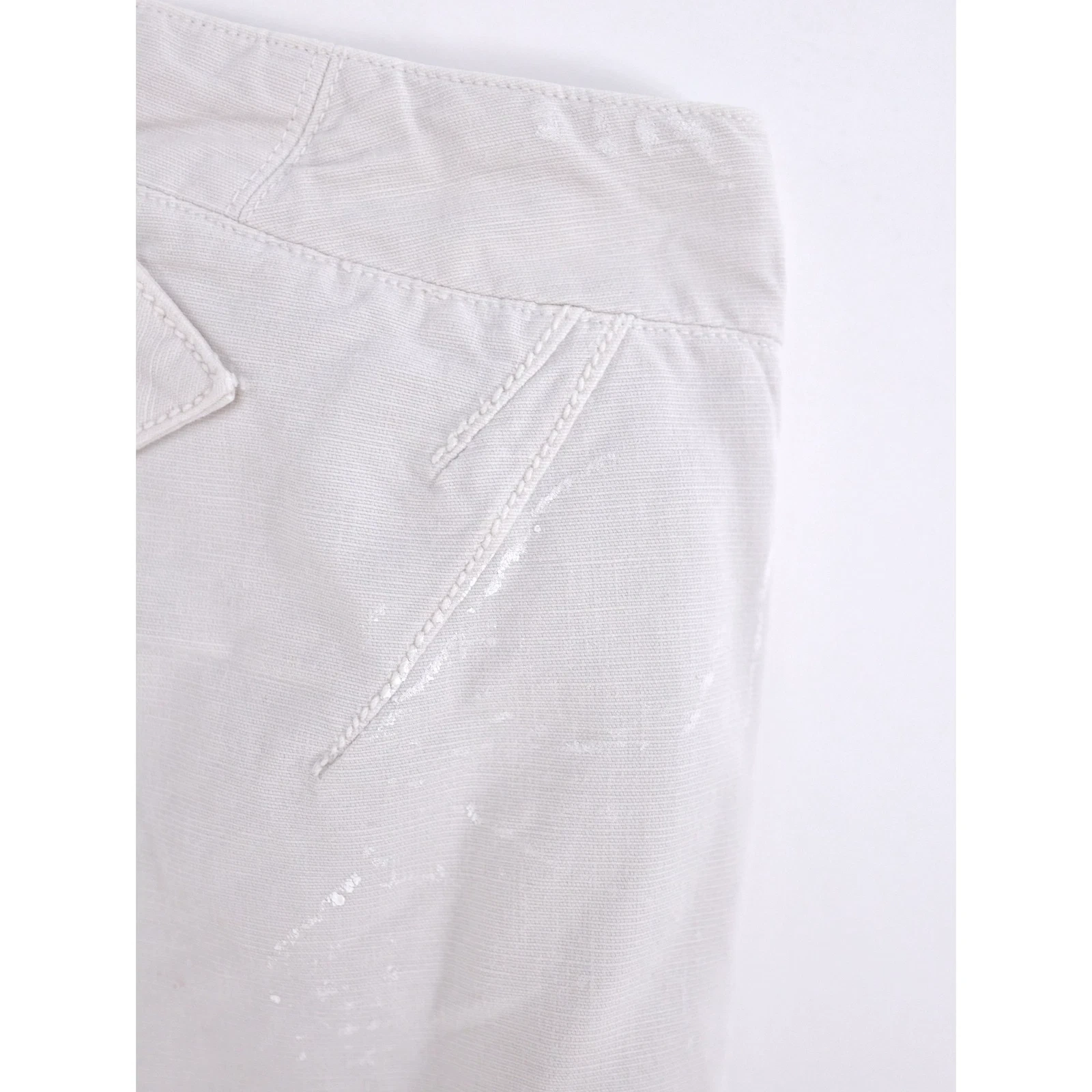 45RPM Pantalon large Beige vintage, passéist — photo 15