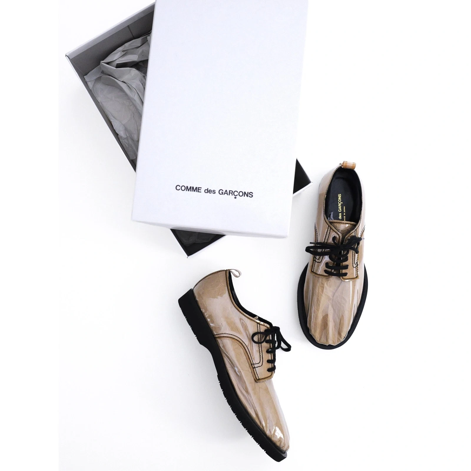COMME DES GARÇONS Derbies Marron vintage, passéist — photo 2